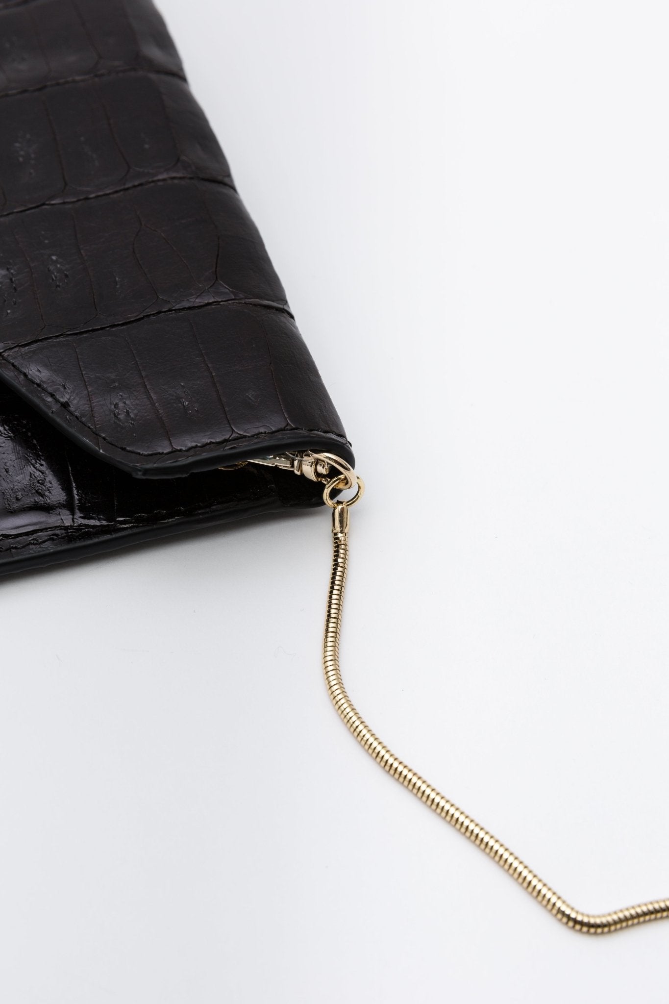 FERA CAIMAN LEATHER ENVELOPE BAG - Jarbo