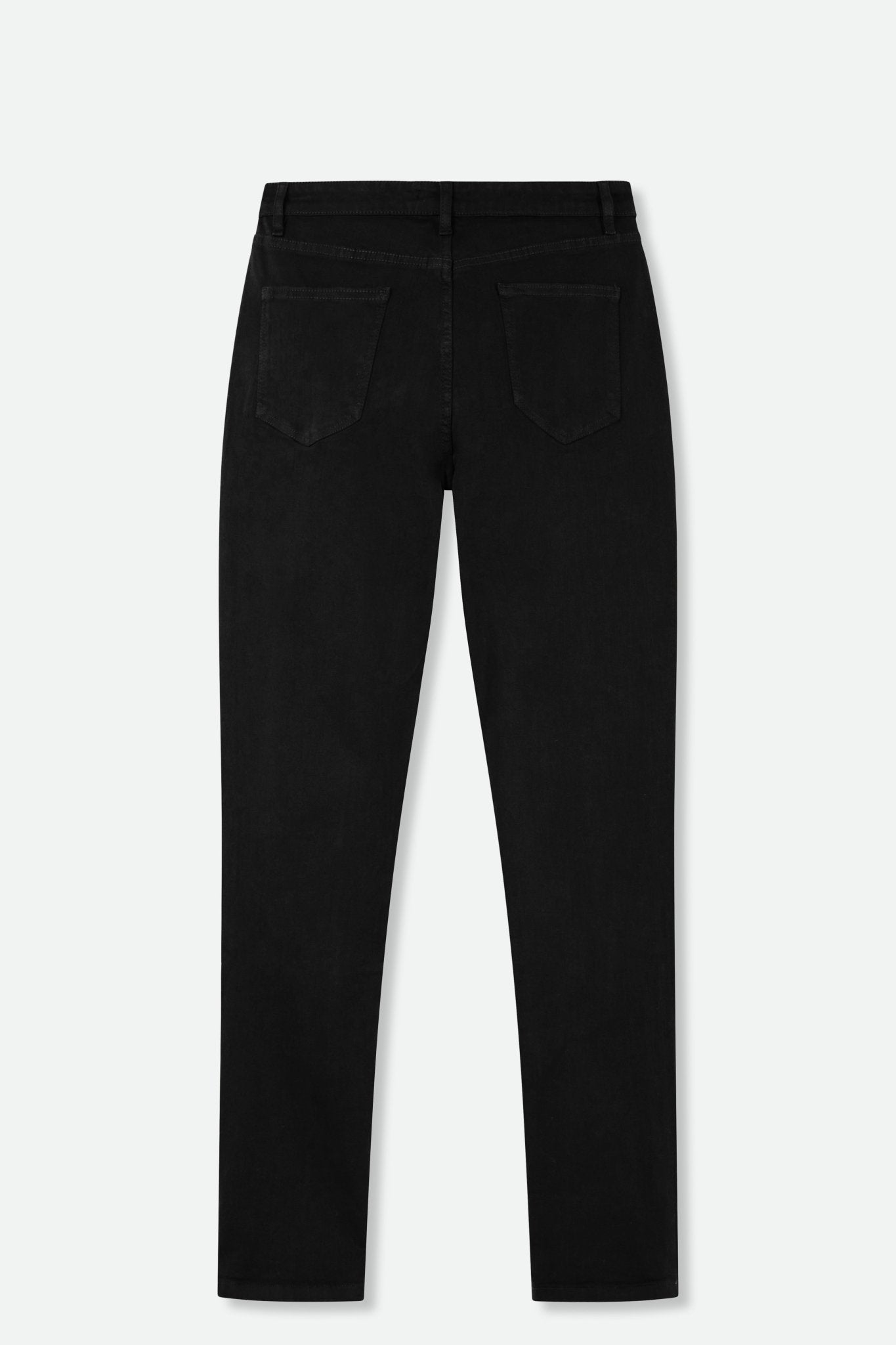 FIVE POCKET GARMENT DYE IN STRETCH DENIM IN BLACK - Jarbo