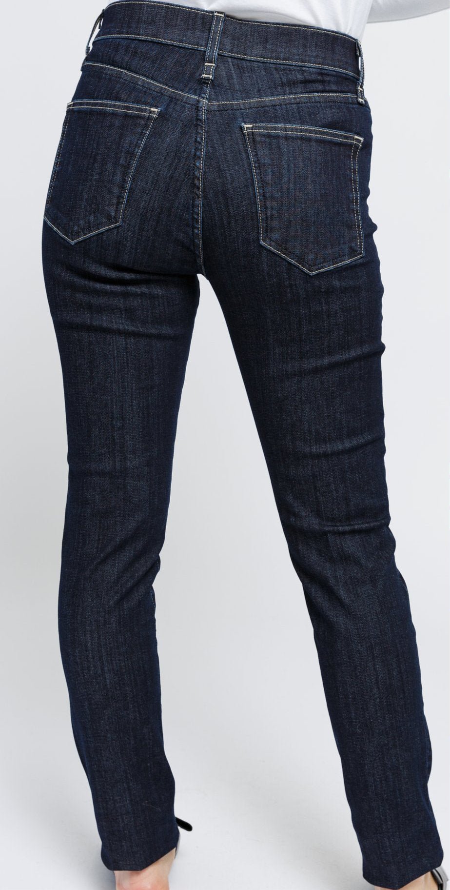 FIVE POCKET SKINNY HIGH RISE IN STRETCH INDIGO DENIM - Jarbo