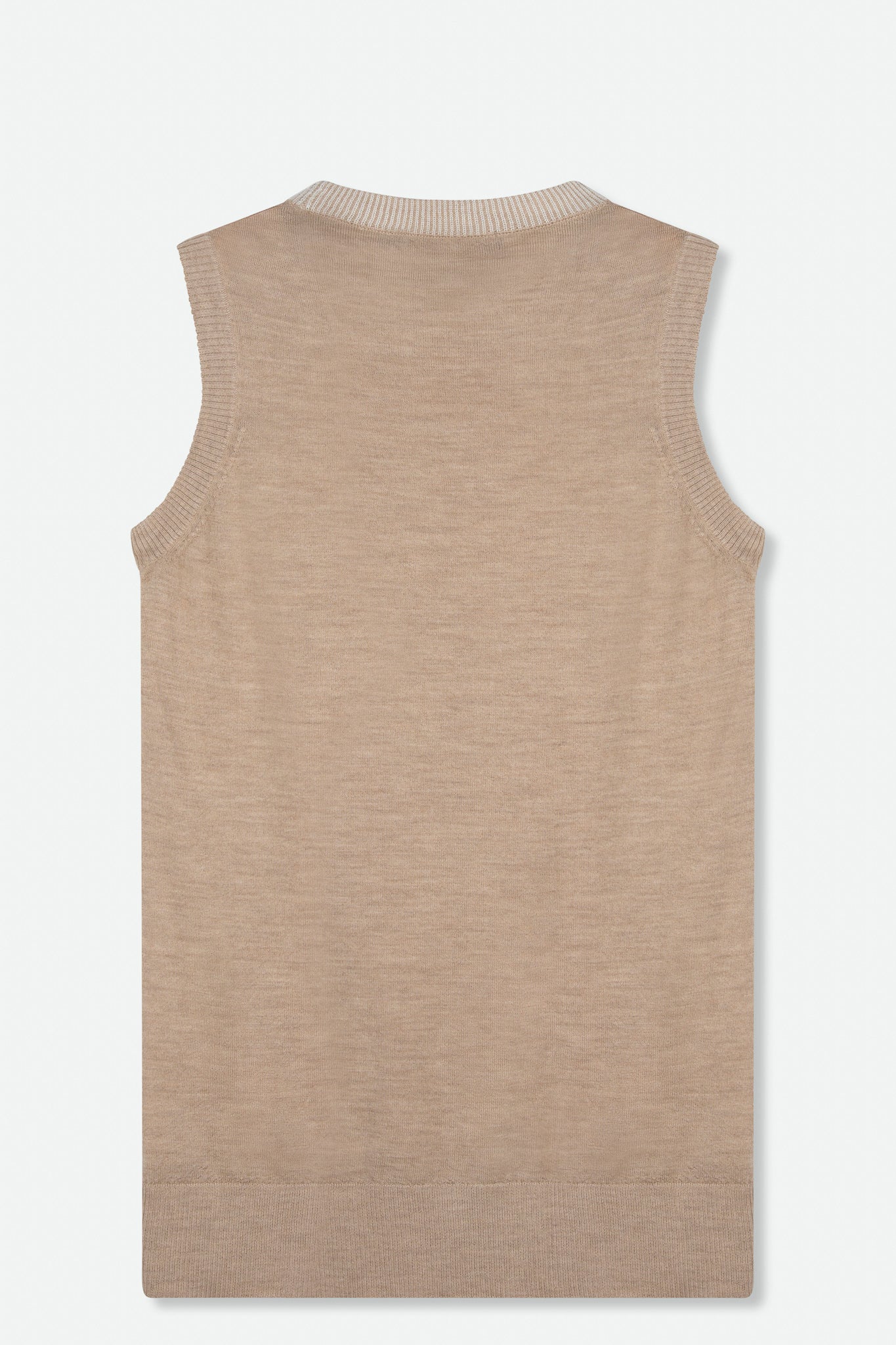 GABBY SLEEVELESS TANK IN FINE GAUGE CASHMERE - Jarbo