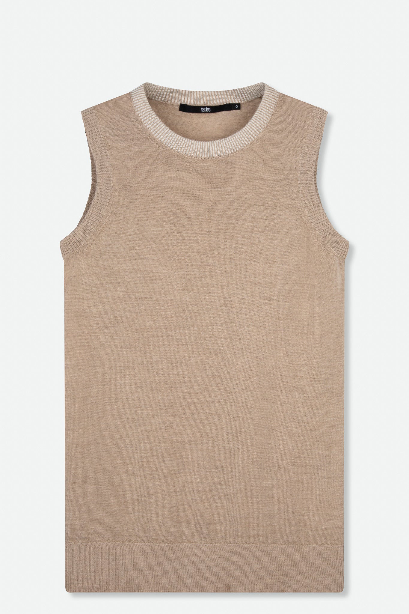 GABBY SLEEVELESS TANK IN FINE GAUGE CASHMERE - Jarbo