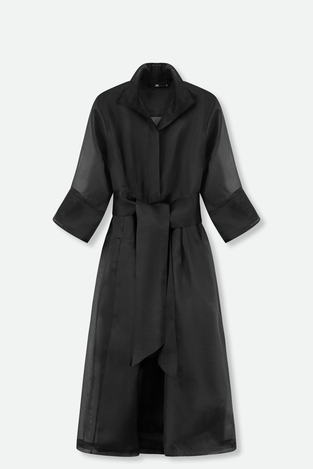 GABRIELLE DRESS IN SILK ORGANZA BLACK - Jarbo