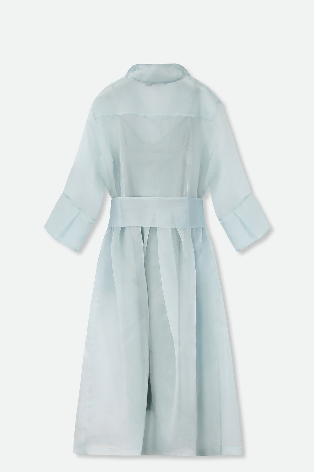 GABRIELLE DRESS IN SILK ORGANZA SEABREEZE - Jarbo
