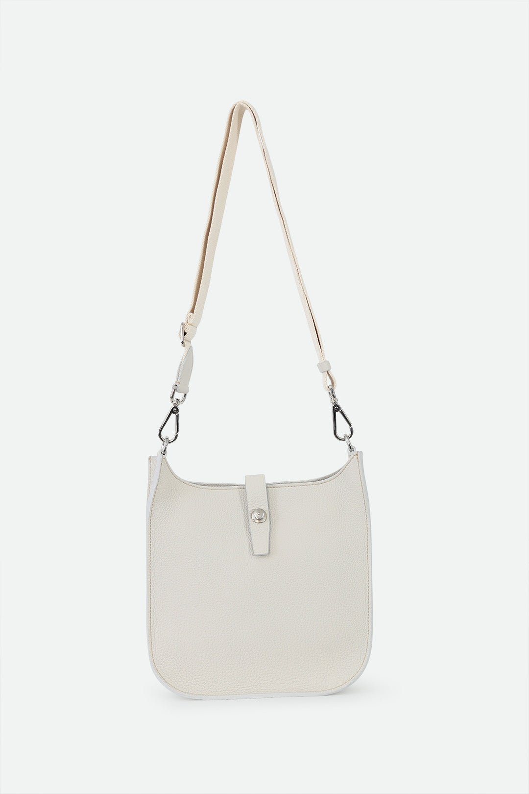 GIA ITALIAN LEATHER CROSSBODY BAG IN BUTTER WHITE - Jarbo