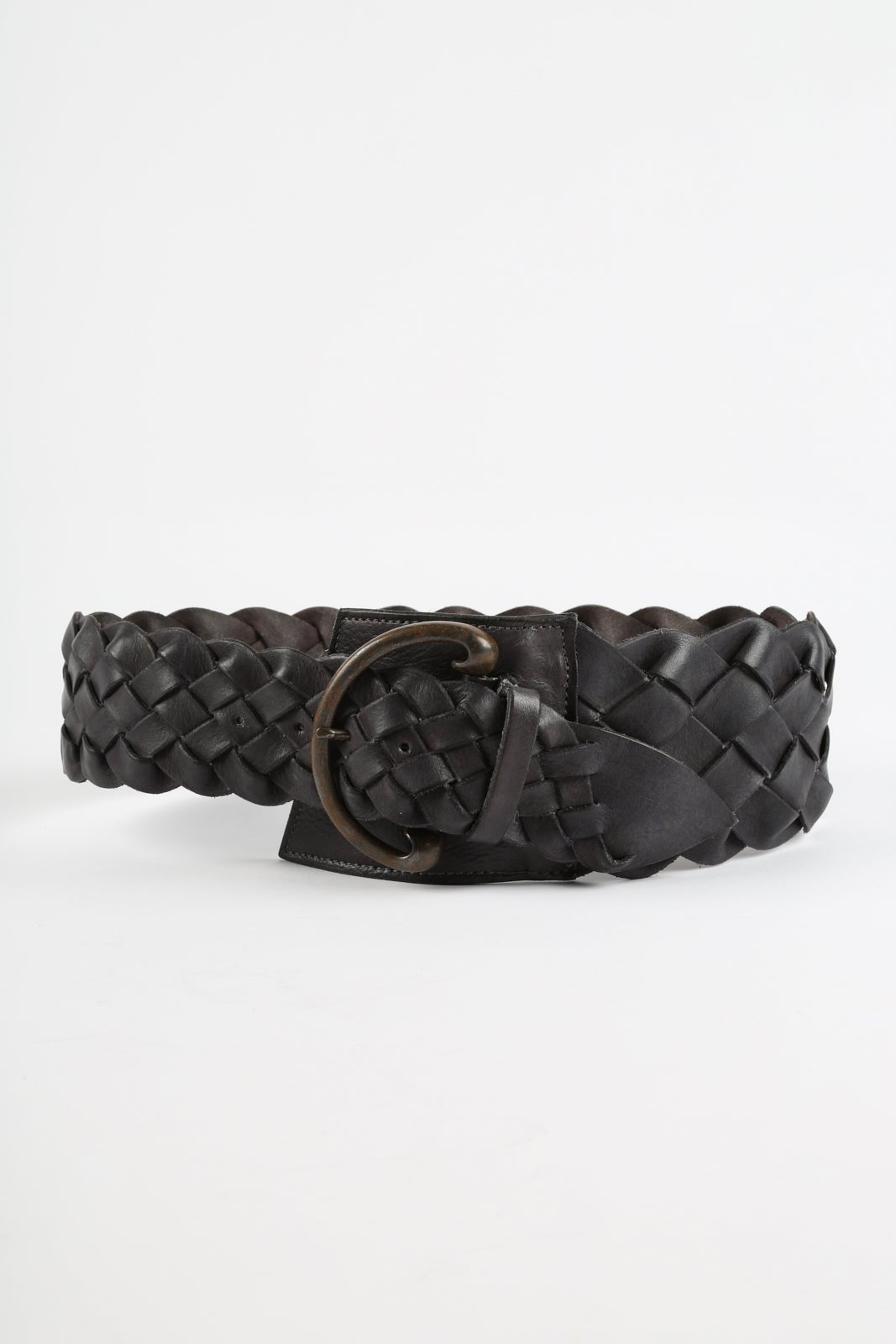 GIACOMO WOVEN BELT IN LEATHER - Jarbo
