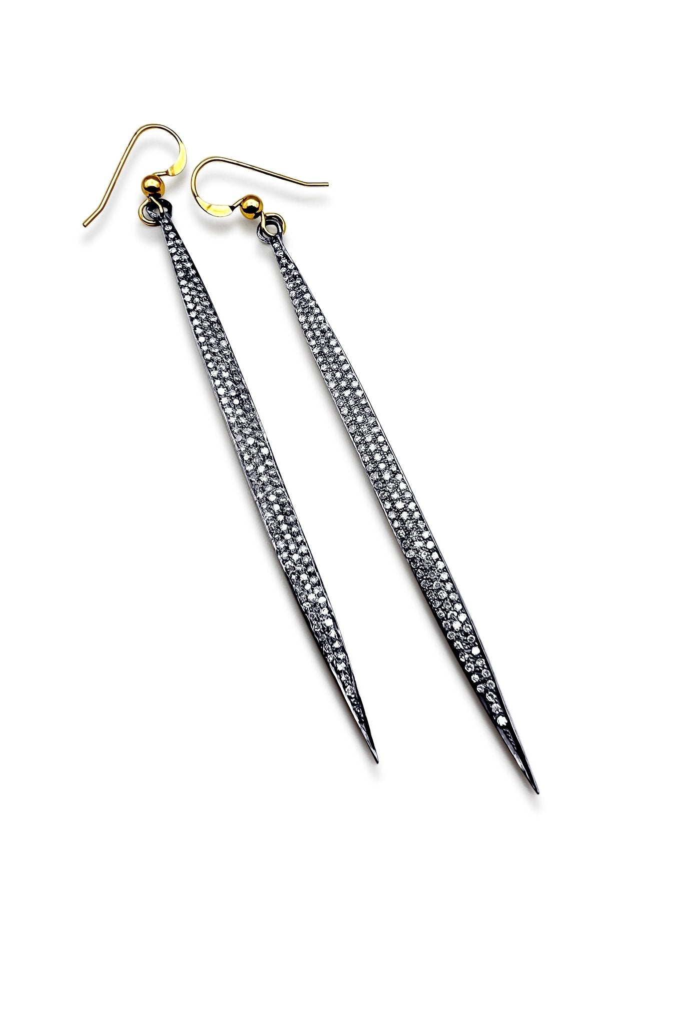 GINNY DIAMOND STICK EARRINGS - Jarbo