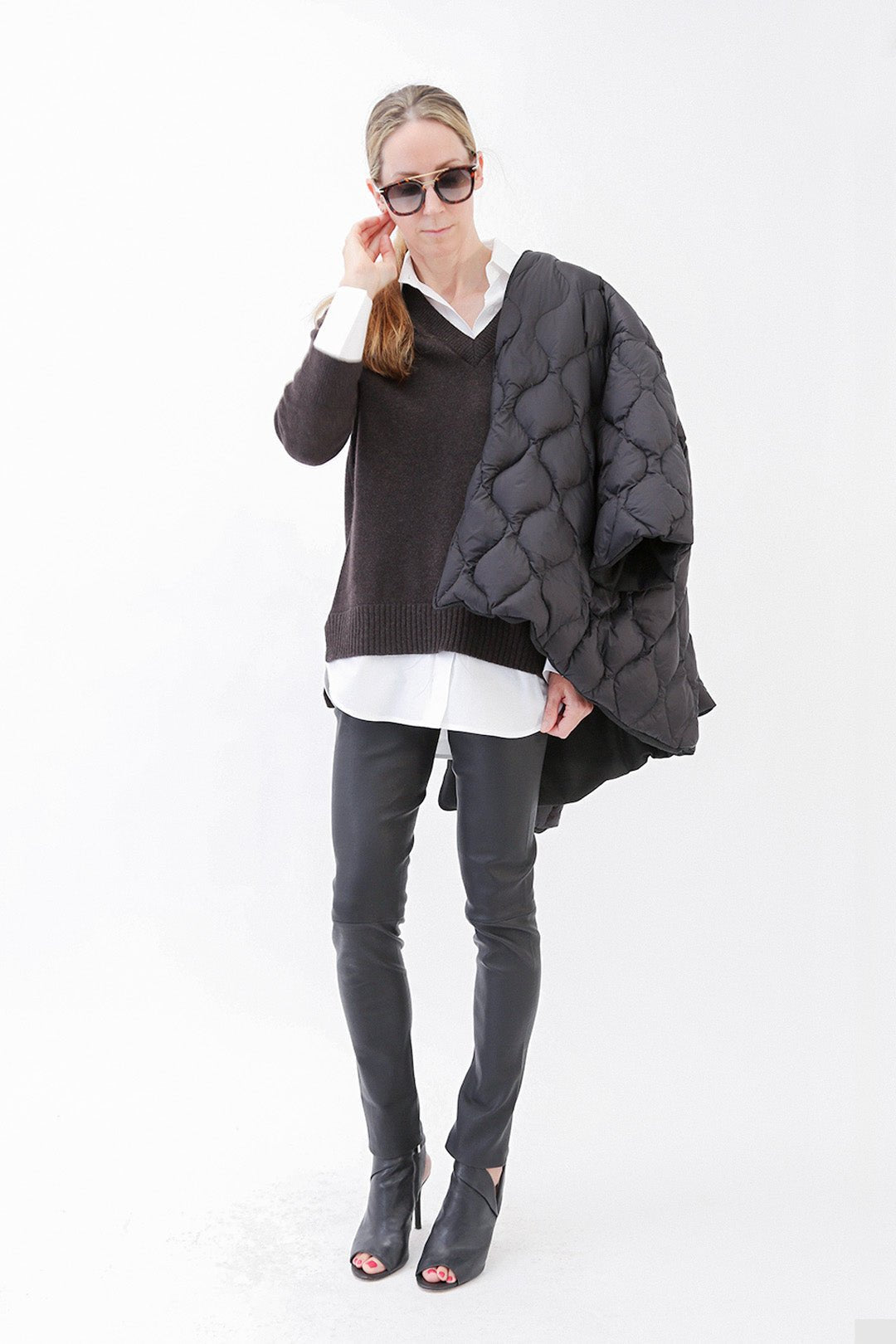 HEIDI REVERSIBLE WOOL & DOWN COAT - Jarbo
