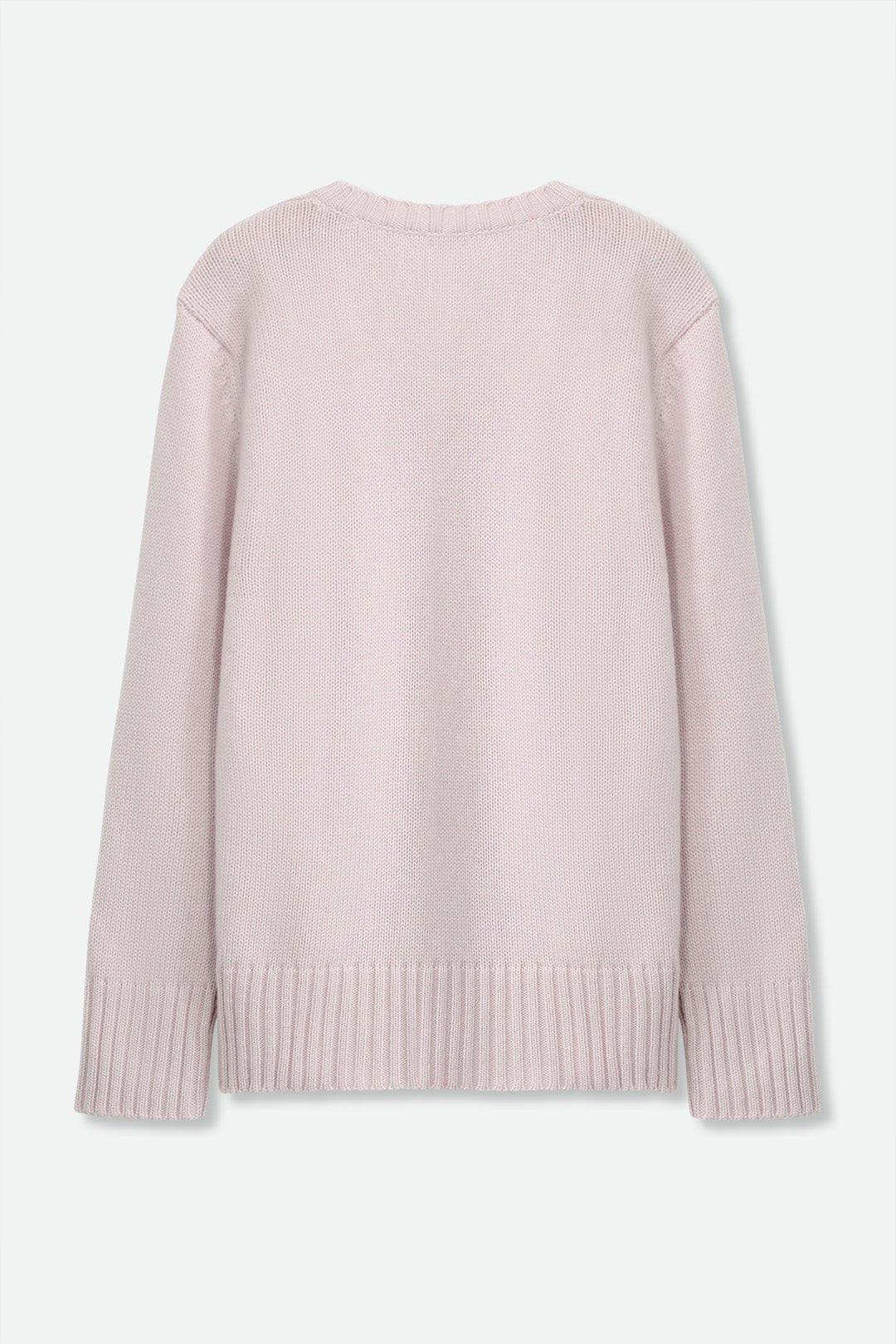 INVERNESS V NECK SWEATER IN CASHMERE MERINO 4 PLY KNIT - Jarbo