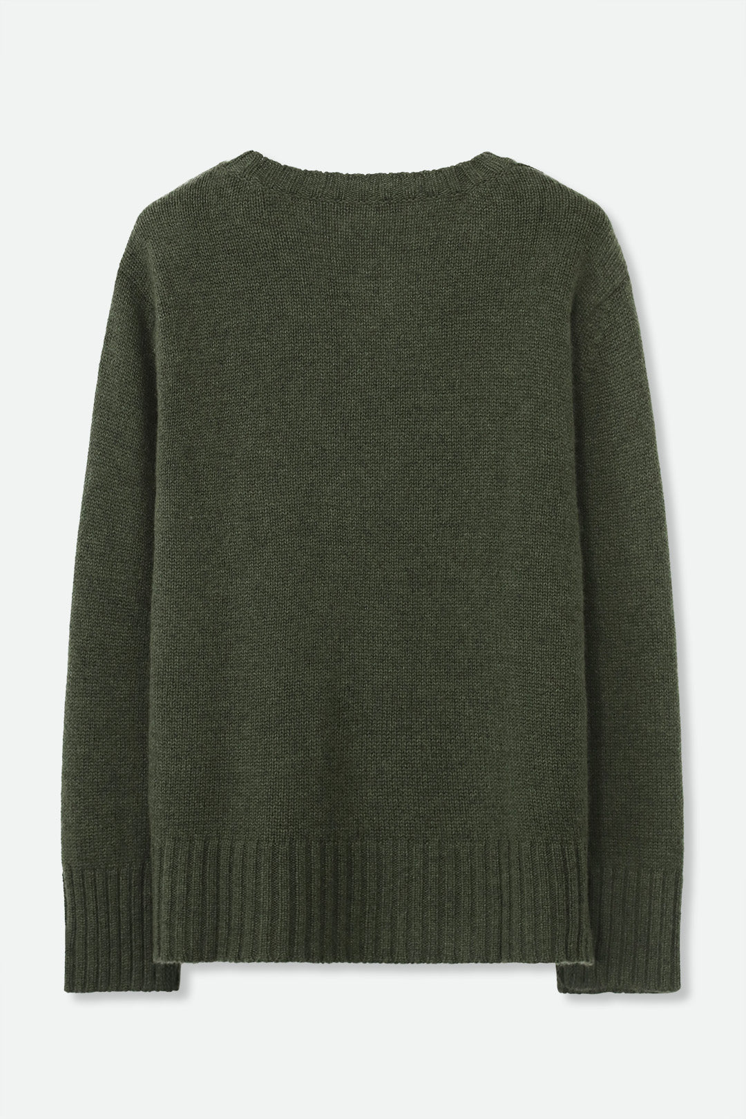 INVERNESS V NECK SWEATER IN CASHMERE MERINO 4 PLY KNIT - Jarbo