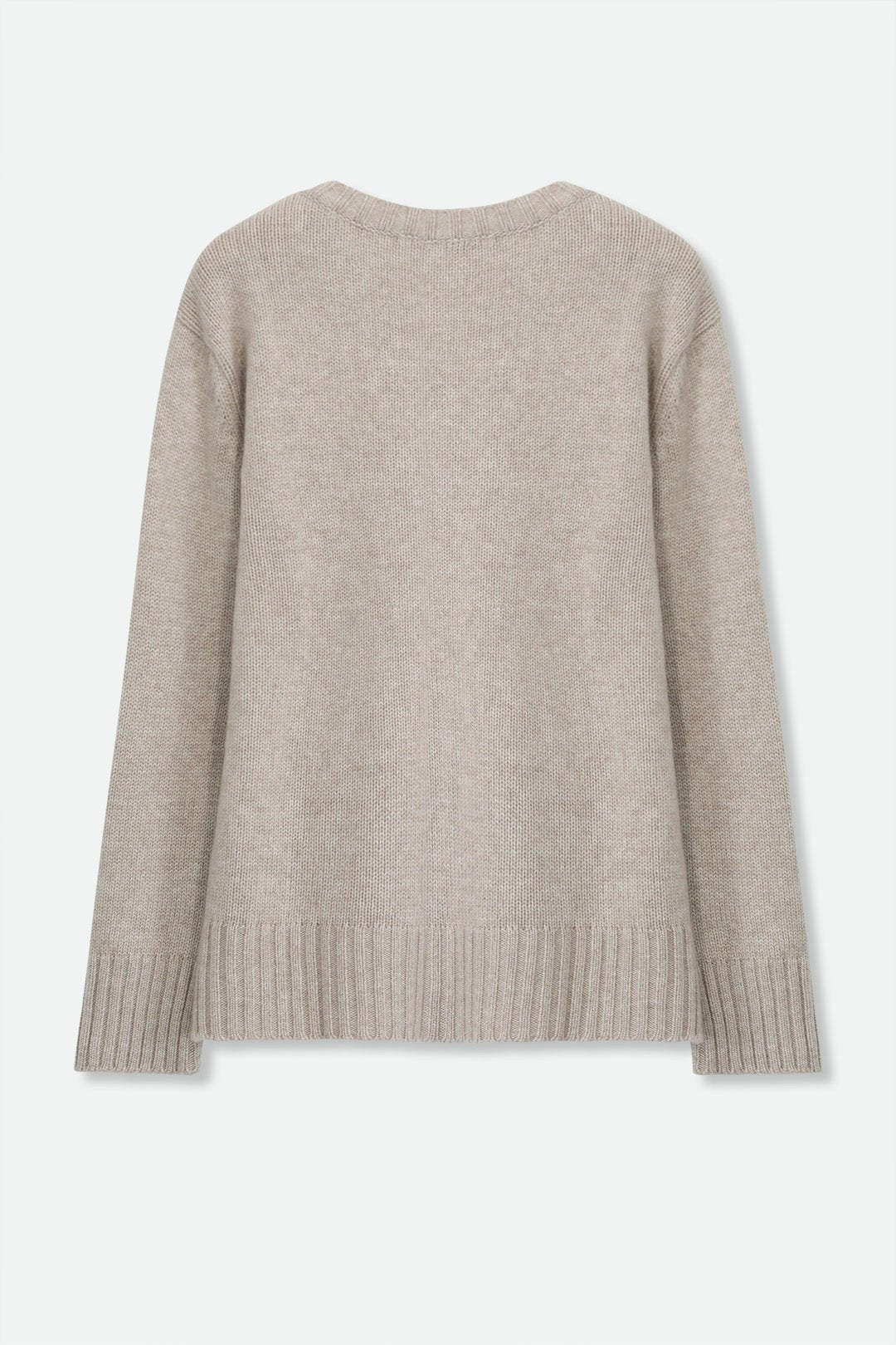 INVERNESS V NECK SWEATER IN CASHMERE MERINO 4 PLY KNIT - Jarbo