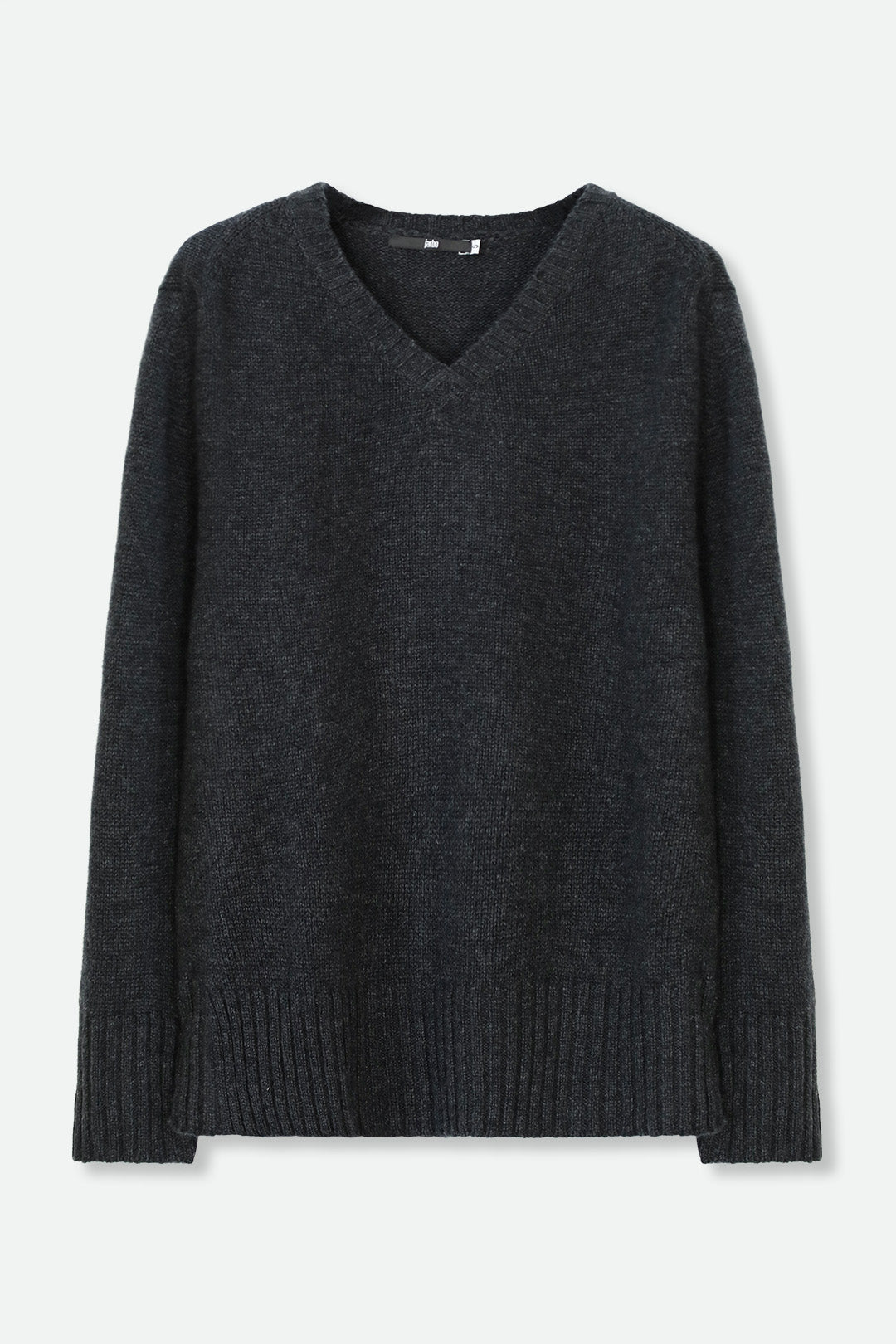 INVERNESS V NECK SWEATER IN CASHMERE MERINO 4 PLY KNIT - Jarbo