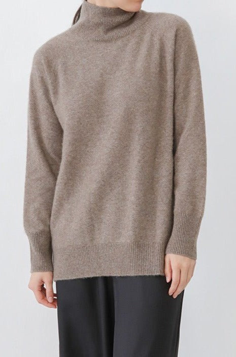 ISLAY TURTLENECK SWEATER IN ITALIAN SPUN CASHMERE SILK - Jarbo