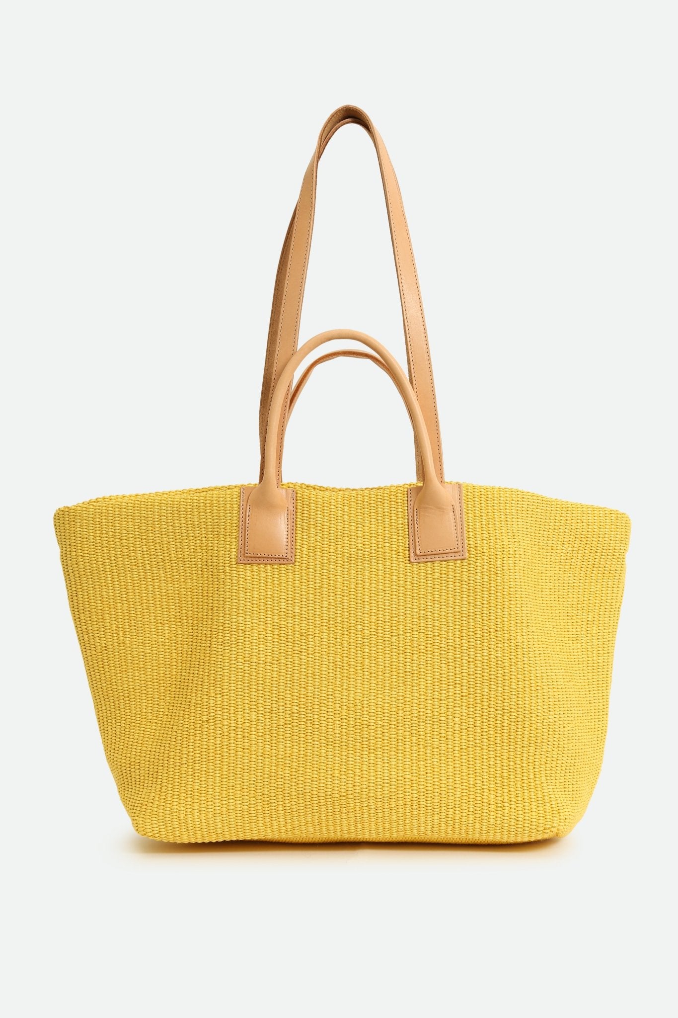 LISBON LARGE ITALIAN TOTE IN YELLOW - Jarbo