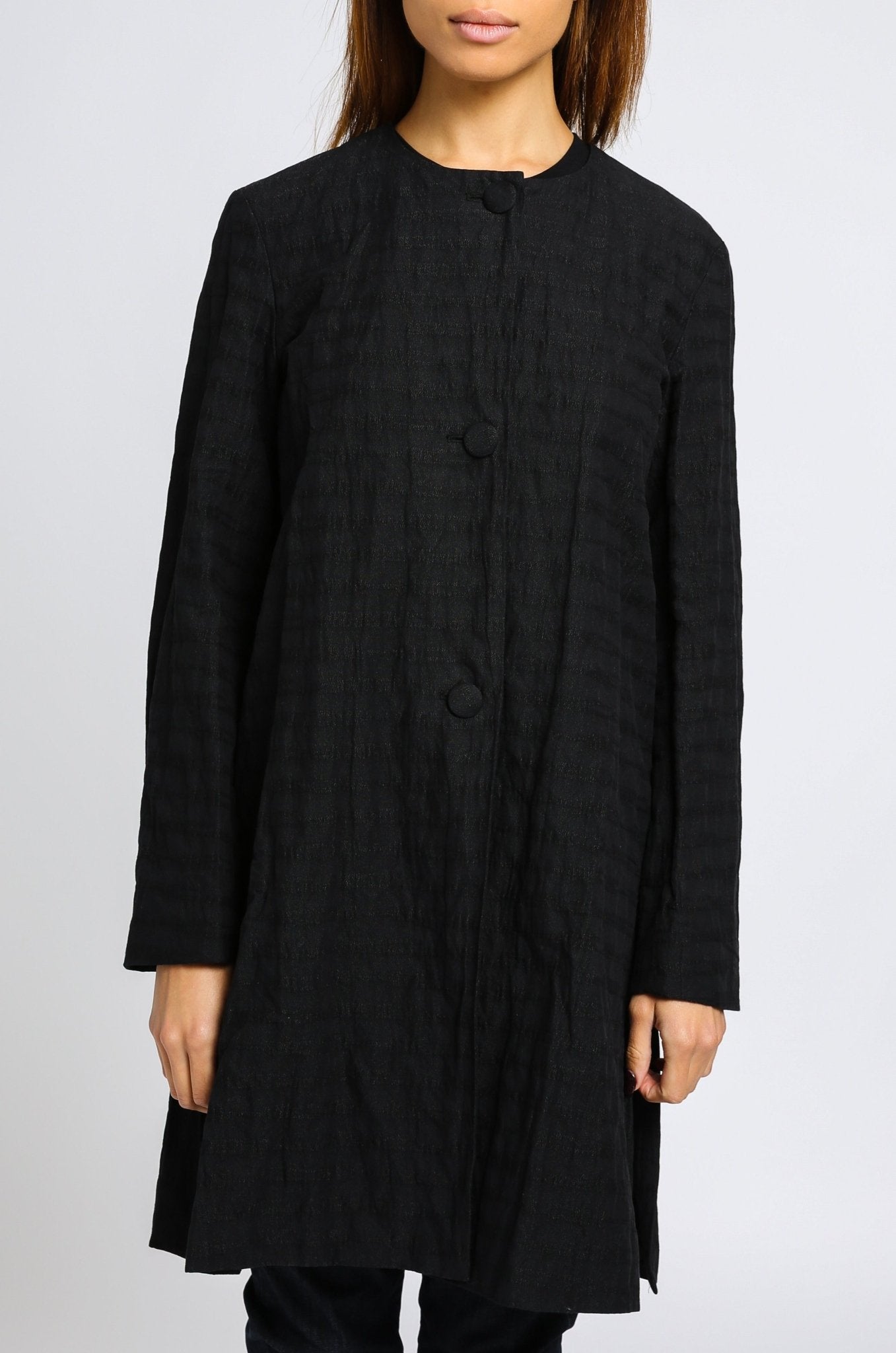LONG JACKET IN COTTON JACQUARD - Jarbo
