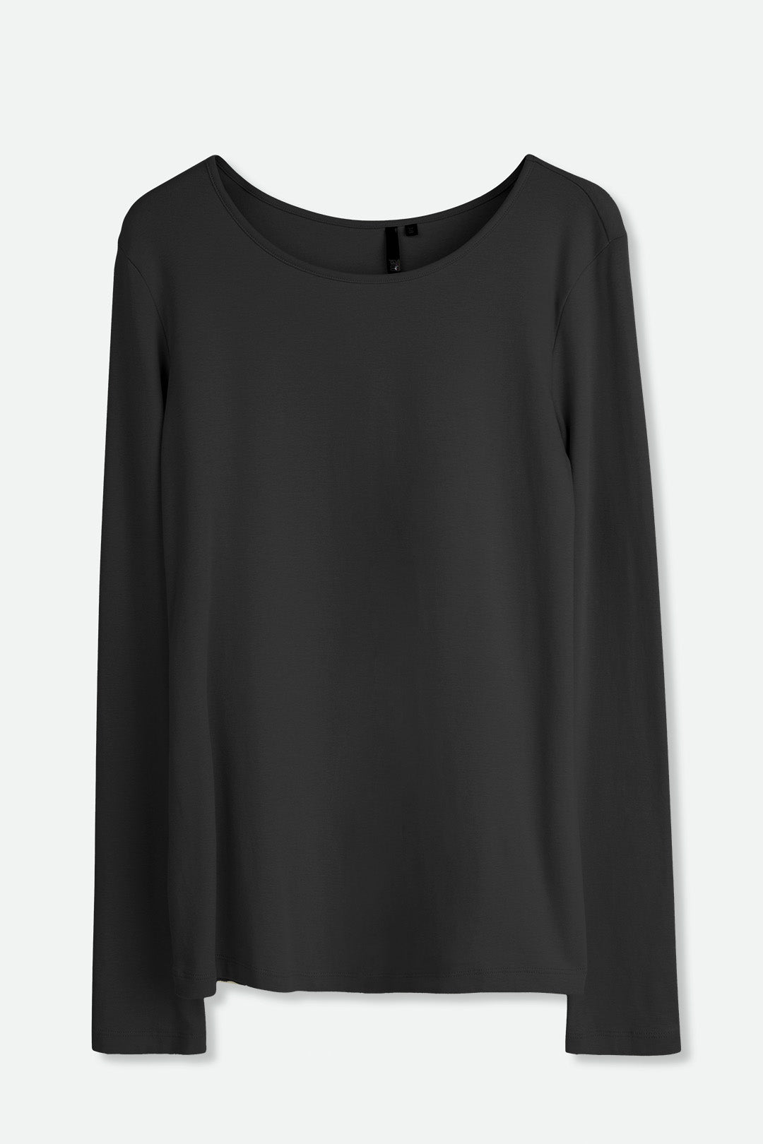 LONG SLEEVE BATEAU NECK IN PIMA COTTON STRETCH - FINAL FEW - Jarbo
