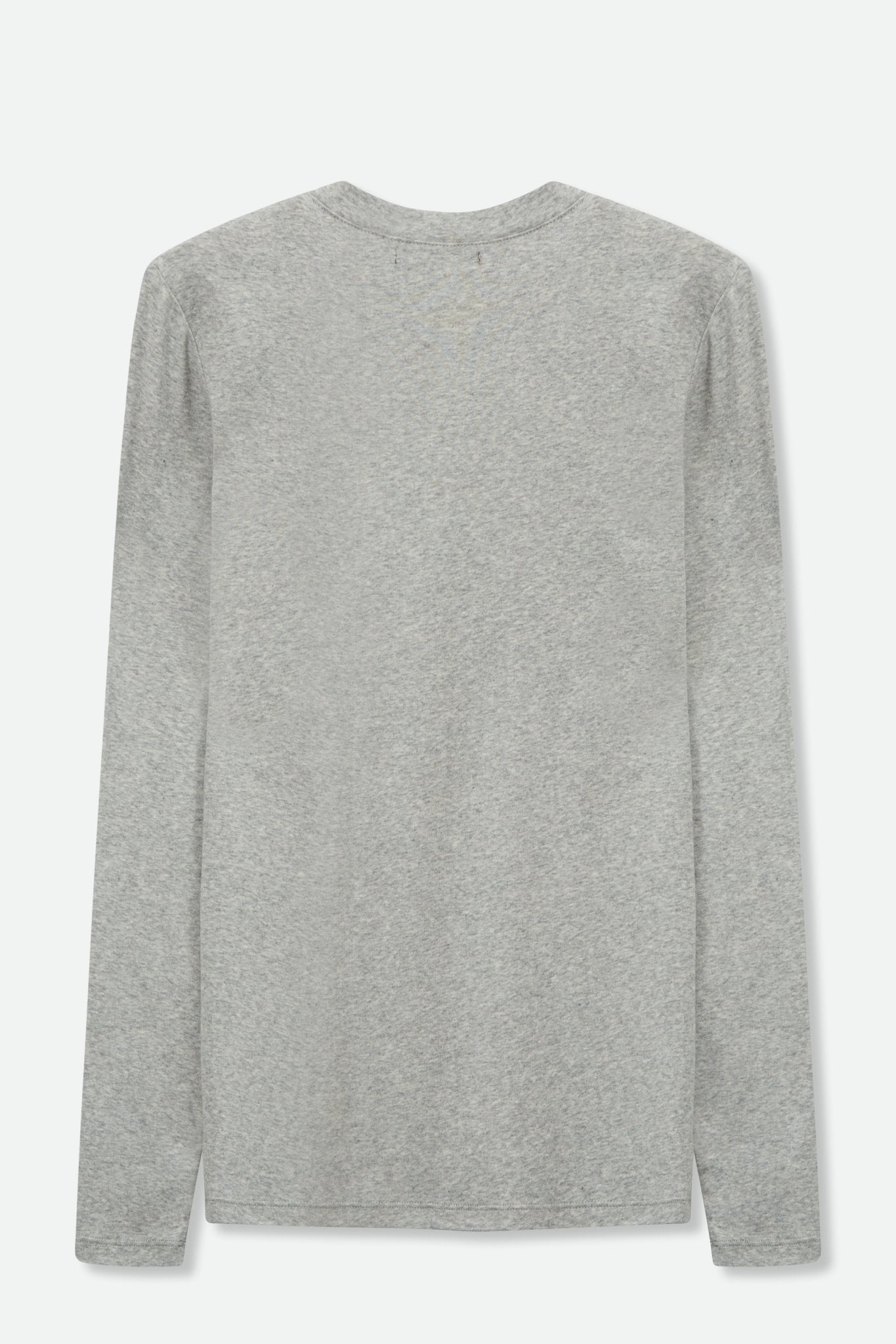 LONG SLEEVE CREW IN HEATHERED PIMA COTTON - Jarbo