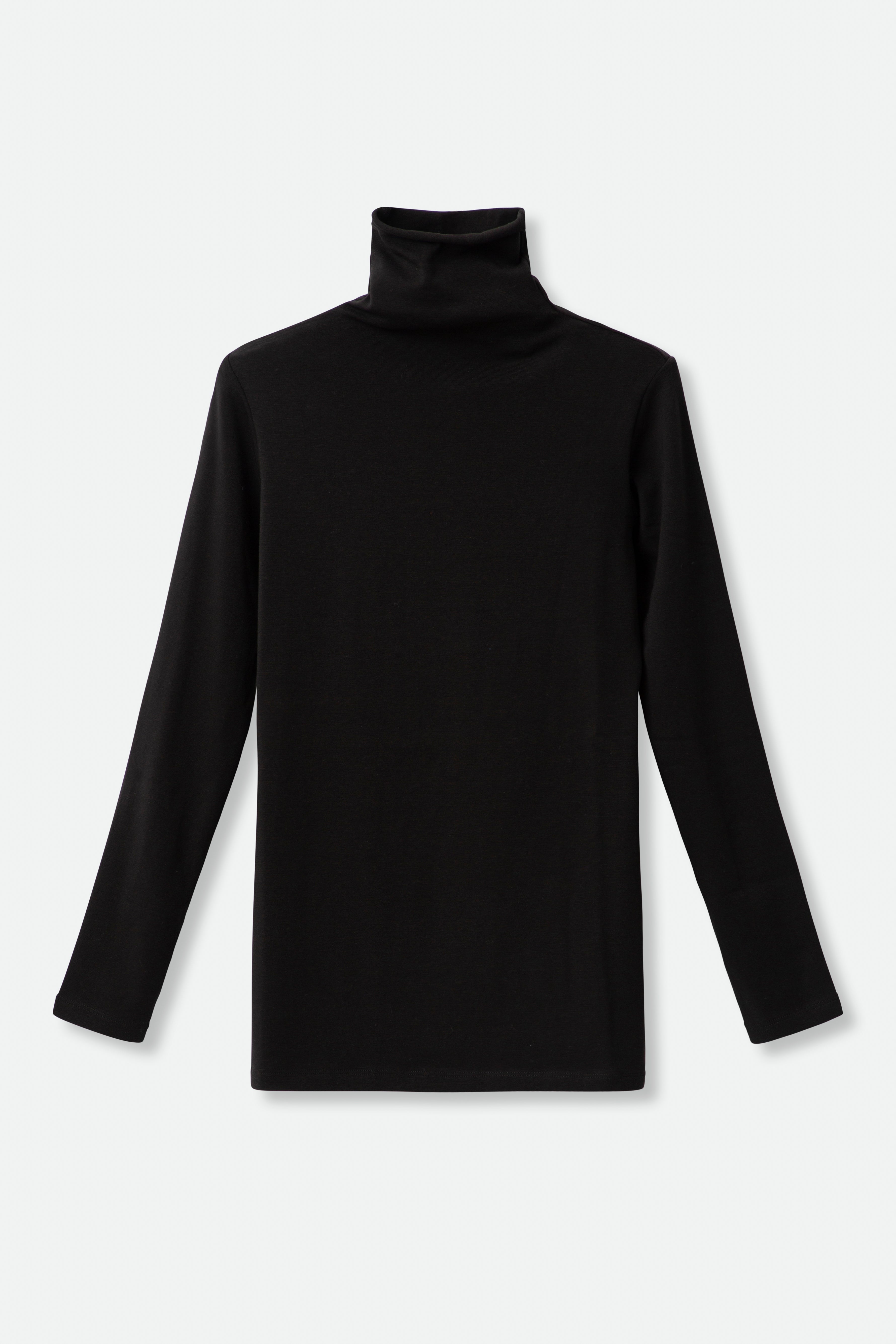 Long Sleeve High Neck In Pima Cotton - Final Few - Jarbo