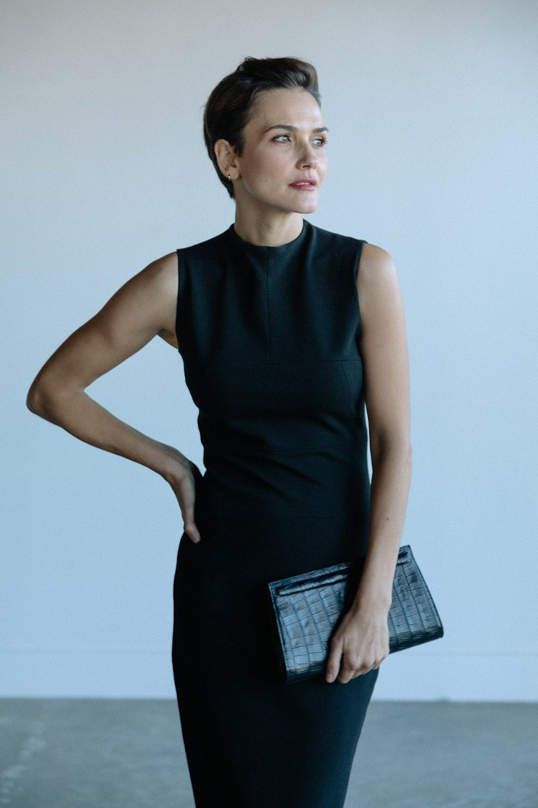 LUNA DRESS IN PONTE KNIT 0 (US 2-4) / Black LUNA DRESS IN PONTE KNIT 0 (US 2-4) / Black