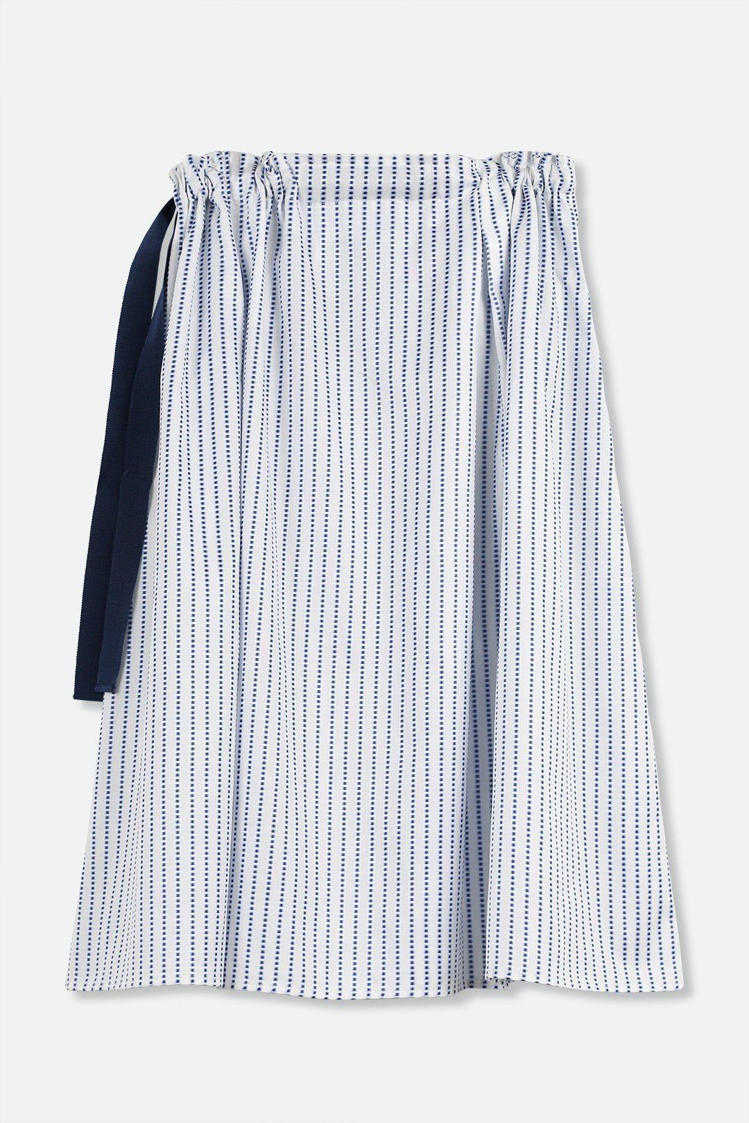 Midi A-Line Skirt with Drawstring