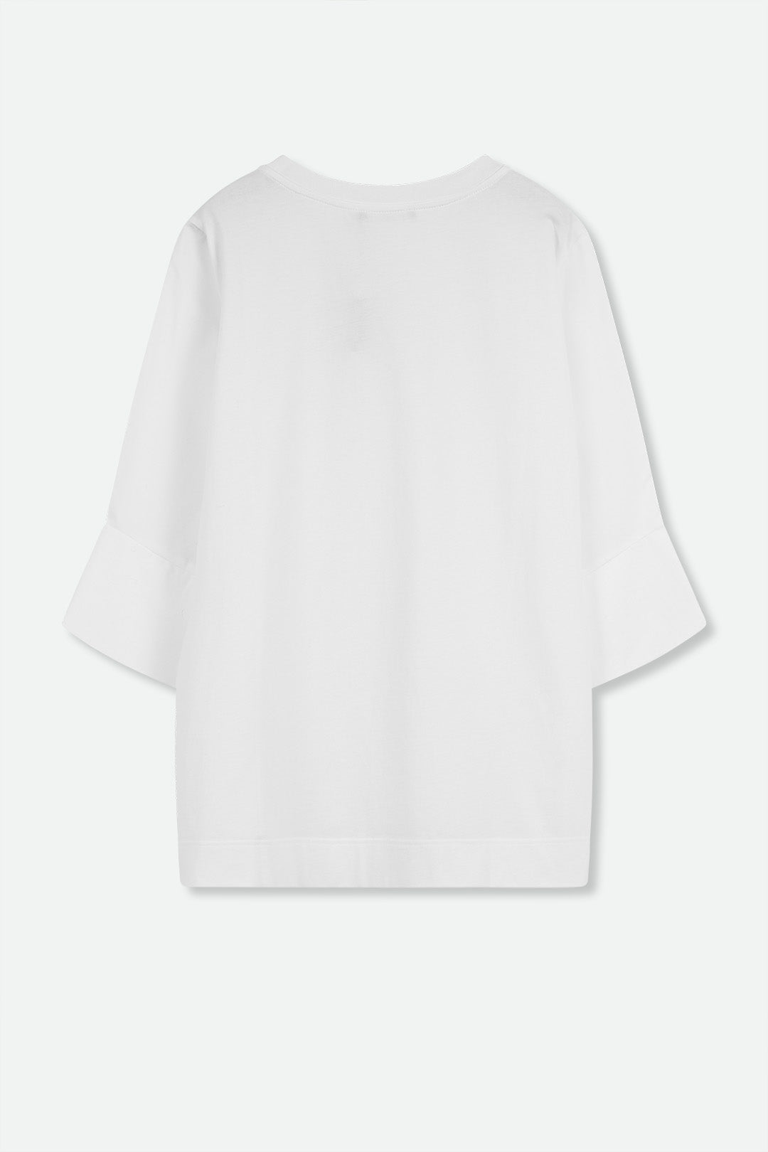 MANDA WIDE CUFF TOP IN ITALIAN JERSEY AND POPLIN COTTON - Jarbo