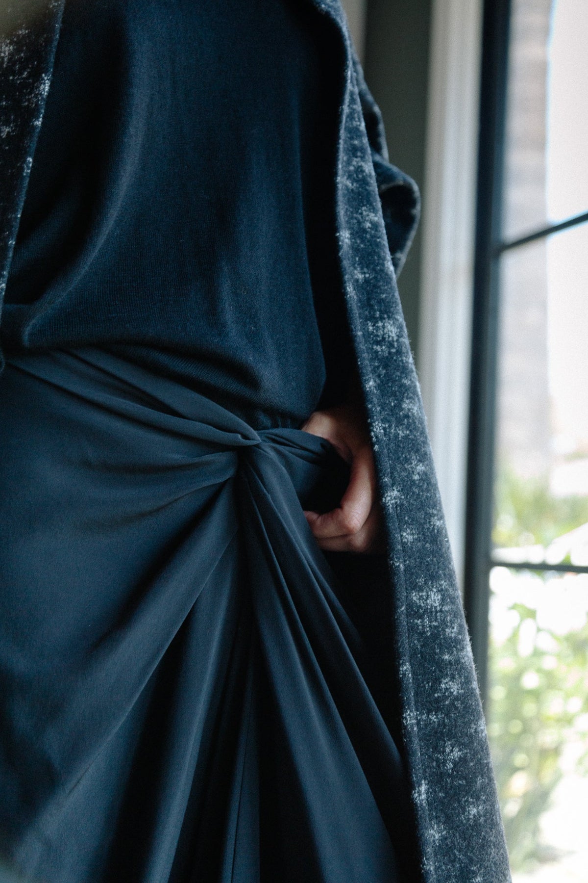 MANUELA SKIRT IN SILK CREPE DE CHINE - Jarbo