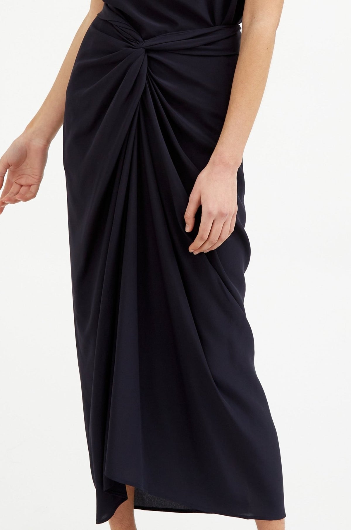 MANUELA SKIRT IN SILK CREPE DE CHINE - Jarbo