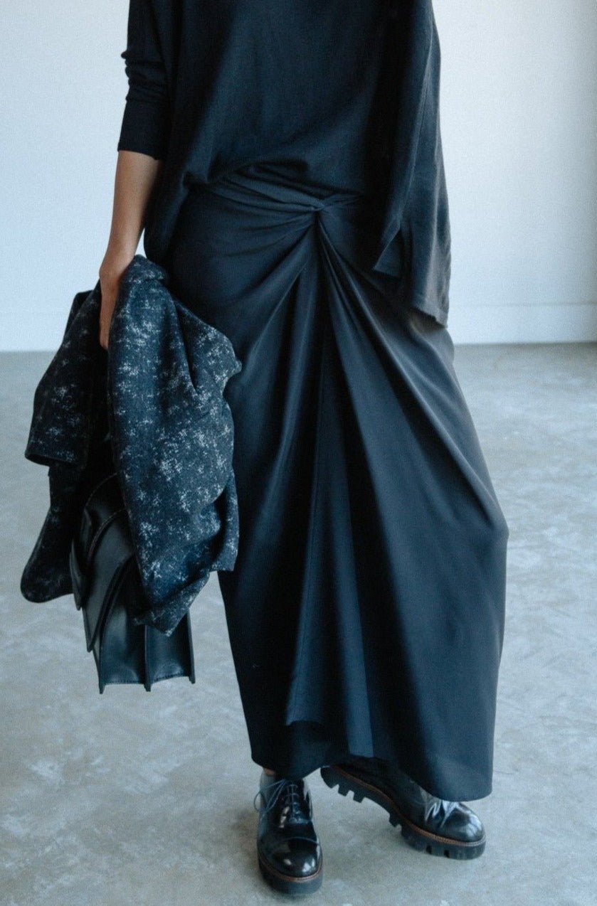 MANUELA SKIRT IN SILK CREPE DE CHINE - Jarbo