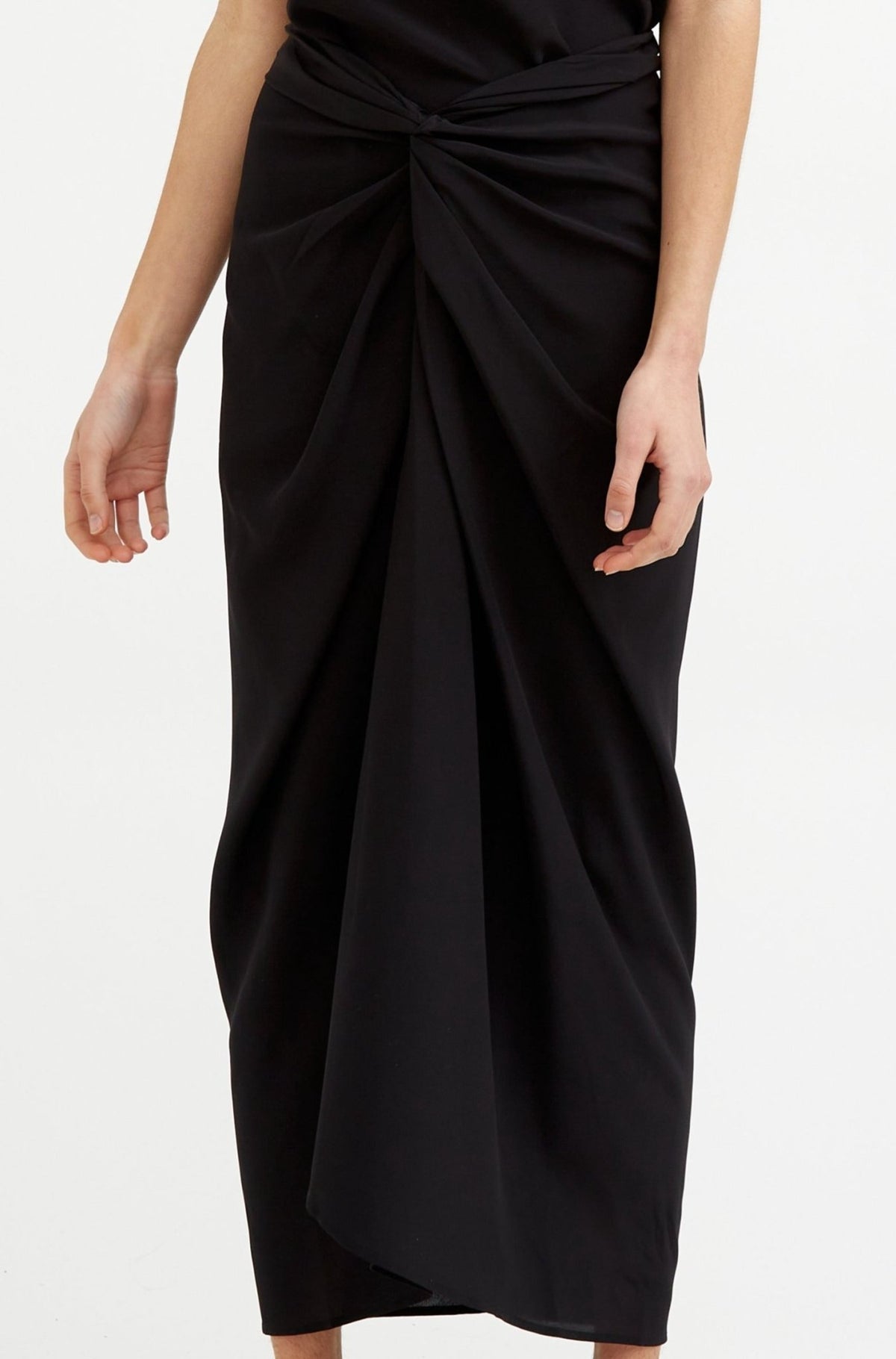 MANUELA SKIRT IN SILK CREPE DE CHINE - Jarbo
