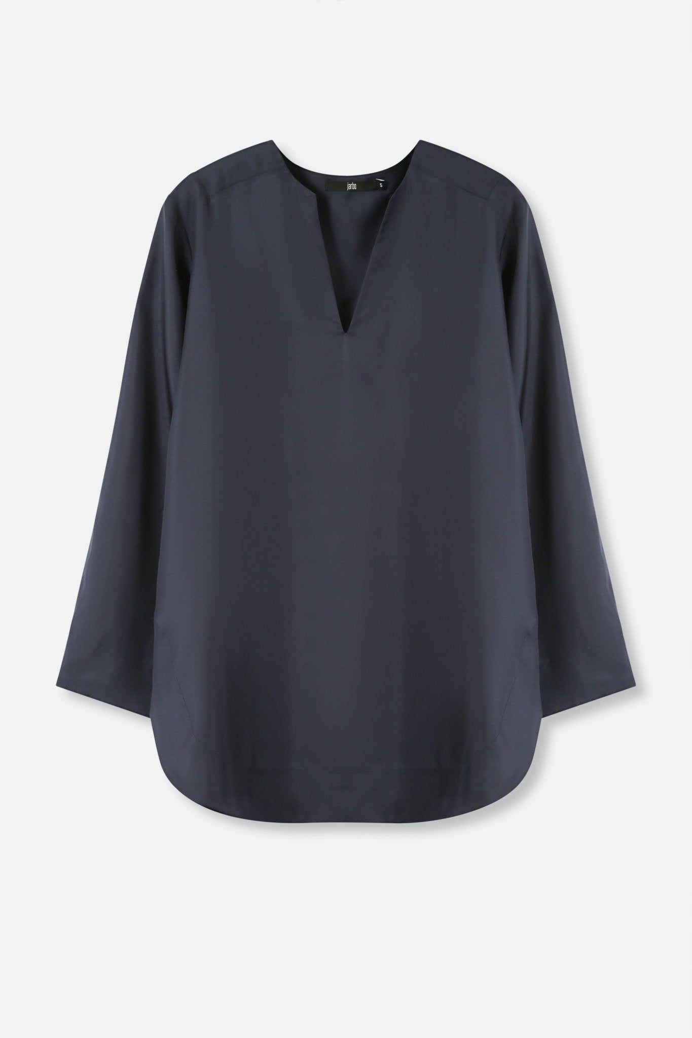 MARAKESH SILK TWILL SHIRT IN NAVY - Jarbo