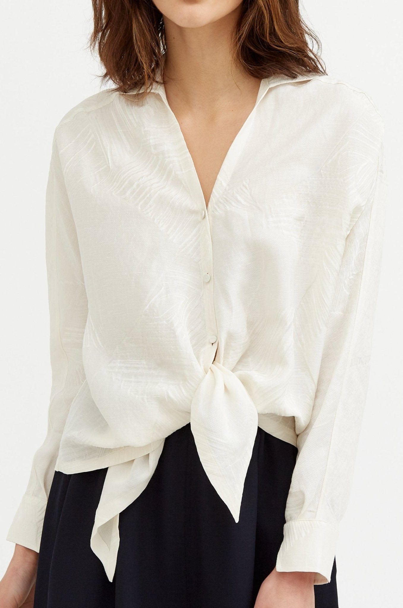 MARIE TOP IN LINEN-SILK - Jarbo