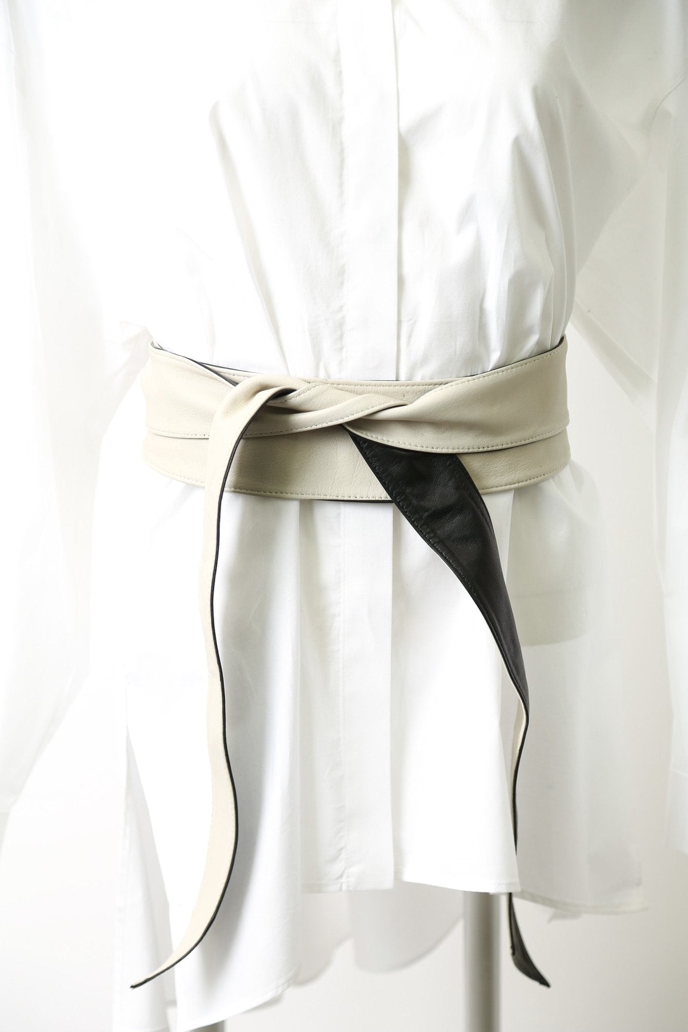 MATINO KIMONO BELT IN LEATHER OR SUEDE - Jarbo