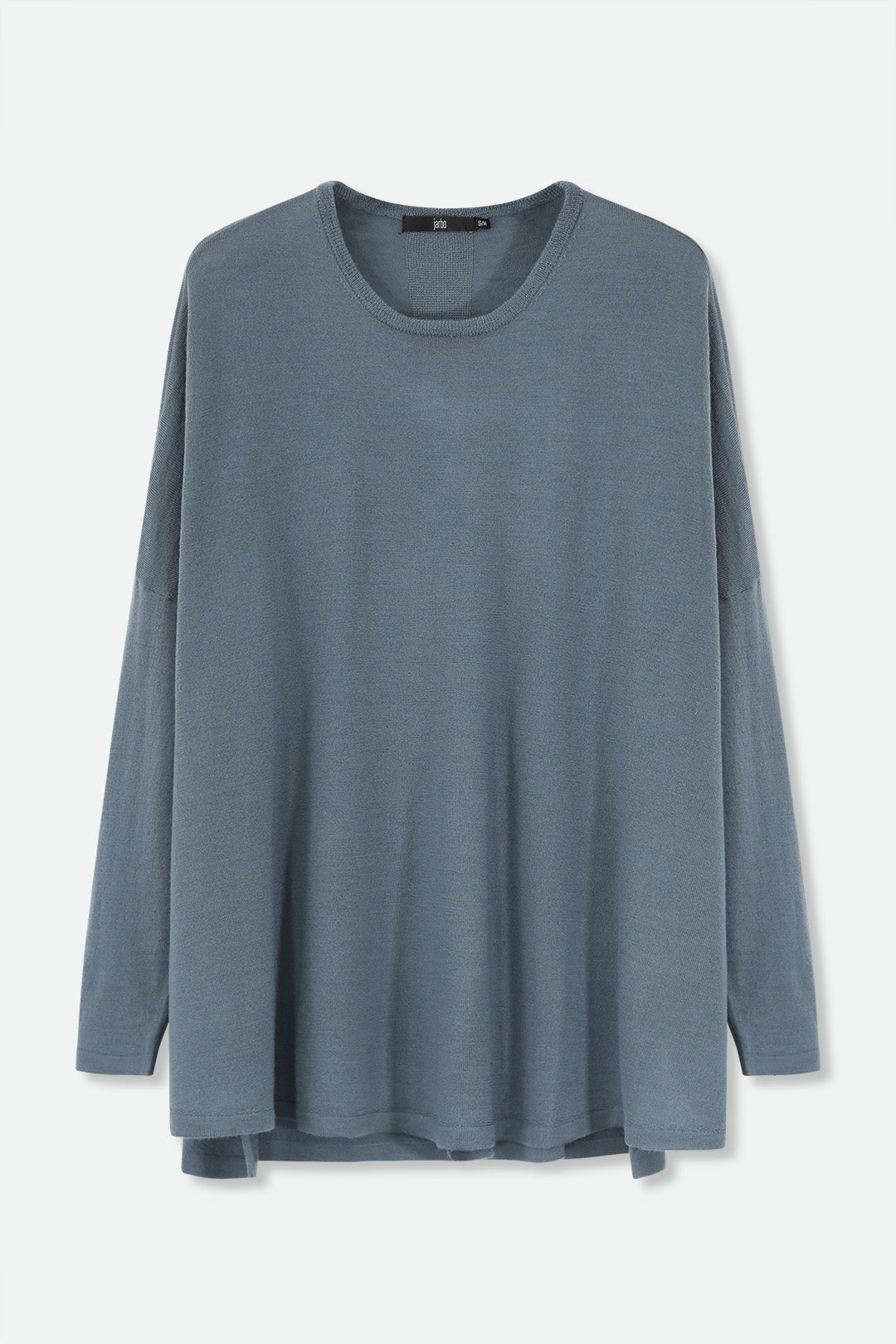 MATTEO OVERSIZED LONG SLEEVE CREW IN FINE ITALIAN MERINO - Jarbo
