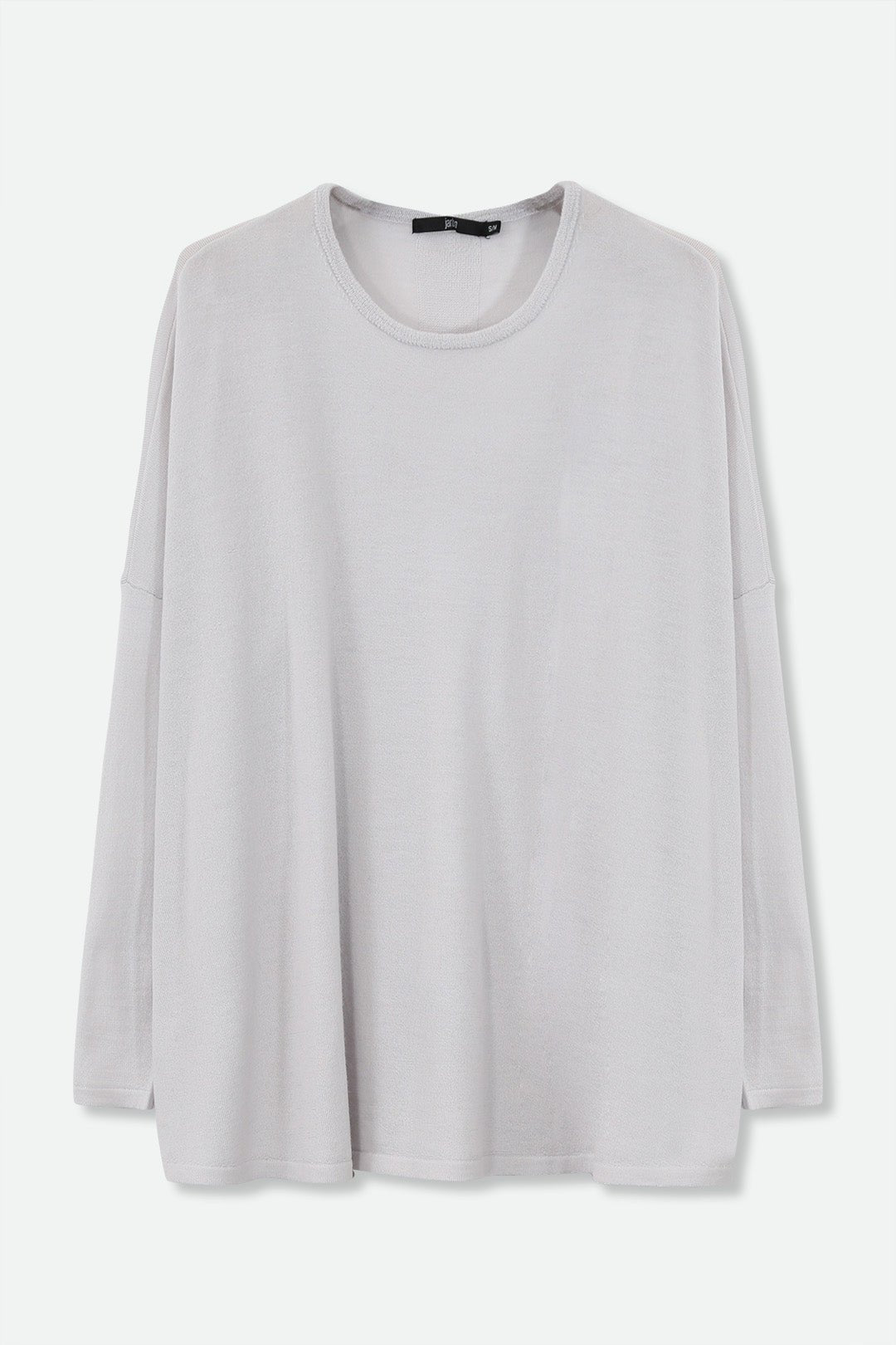 MATTEO OVERSIZED LONG SLEEVE CREW IN FINE ITALIAN MERINO - Jarbo