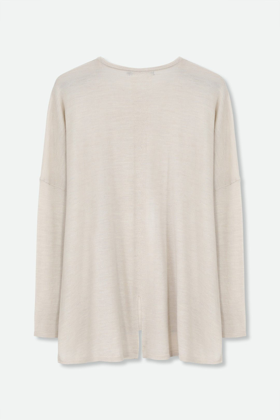 MATTEO OVERSIZED LONG SLEEVE CREW IN FINE ITALIAN MERINO - Jarbo