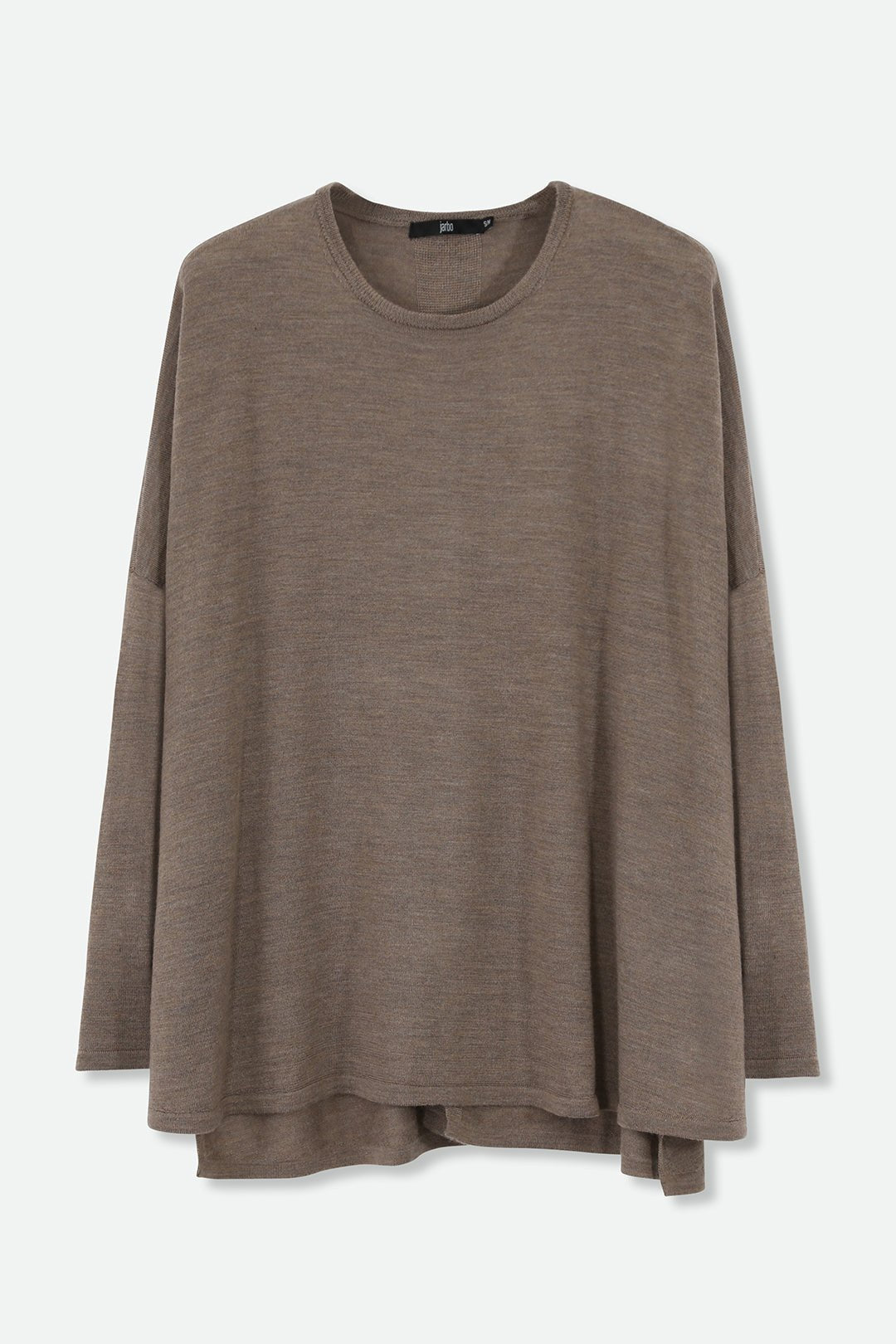 MATTEO OVERSIZED LONG SLEEVE CREW IN FINE ITALIAN MERINO - Jarbo