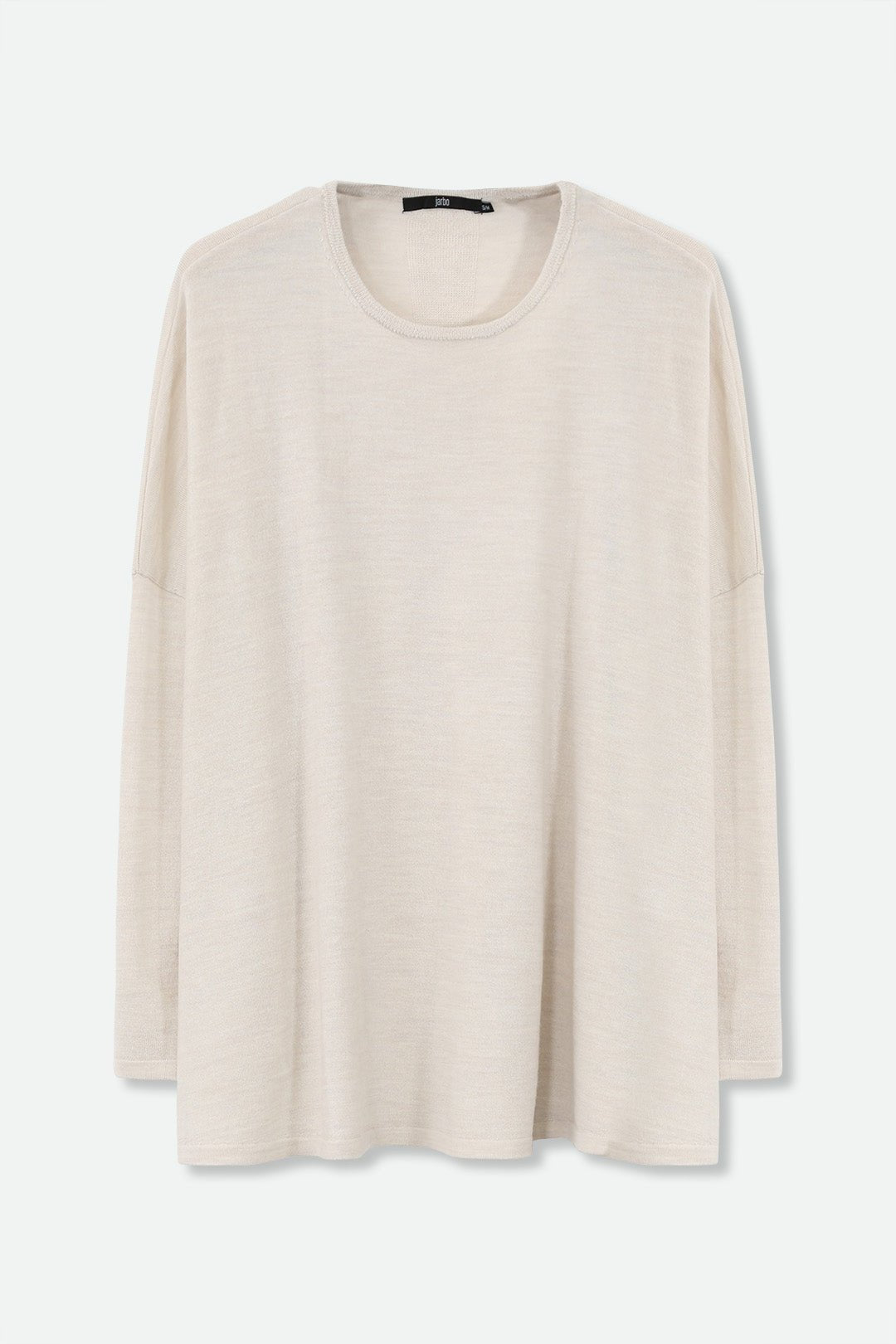 MATTEO OVERSIZED LONG SLEEVE CREW IN FINE ITALIAN MERINO - Jarbo