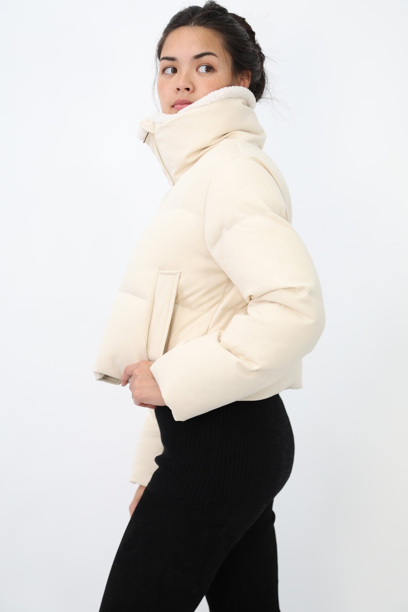 MERIBEL CROPPED COAT IN GOOSE DOWN - Jarbo