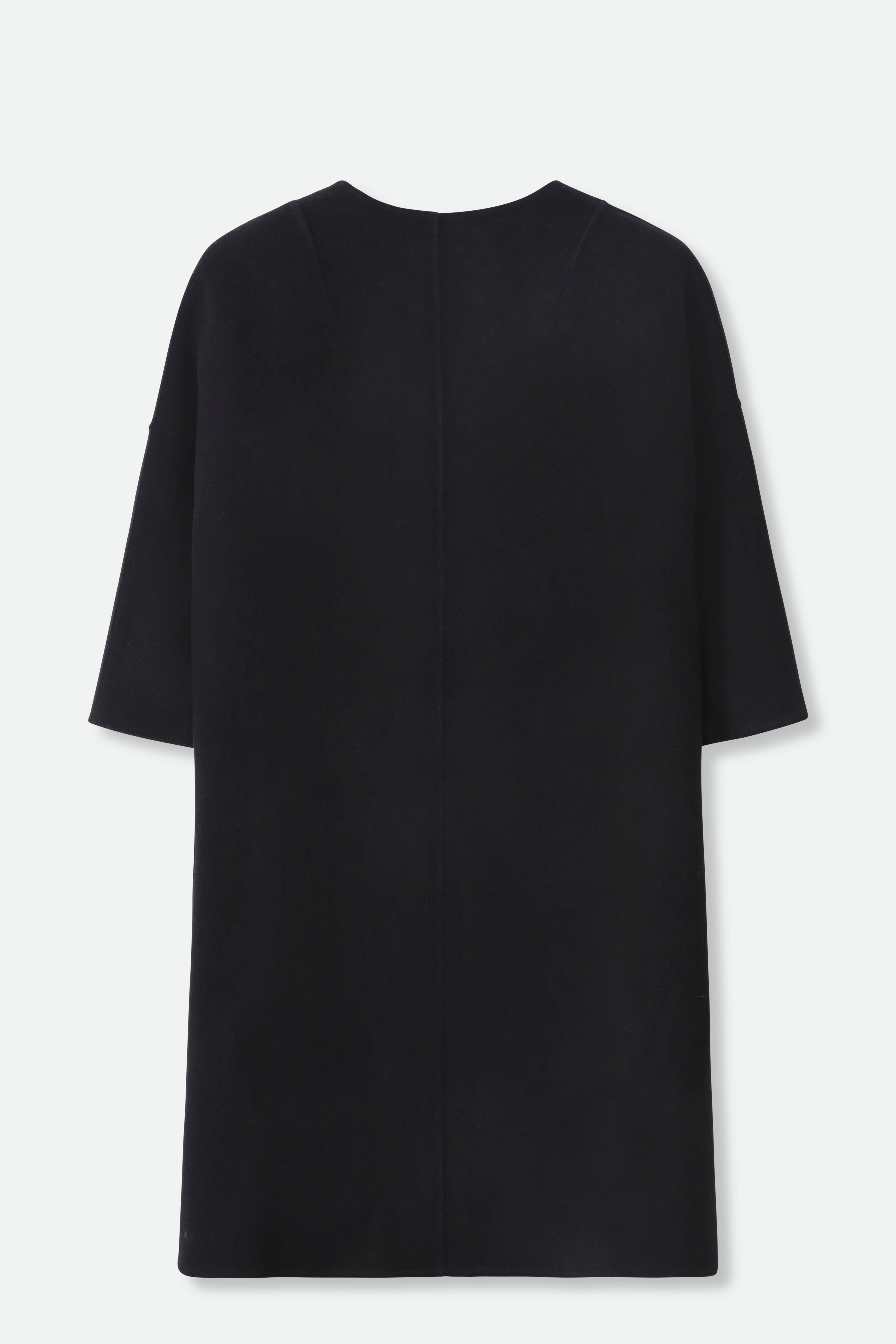 MONROE POCKET LONG COAT IN DOUBLE-FACE CASHMERE WOOL - Jarbo