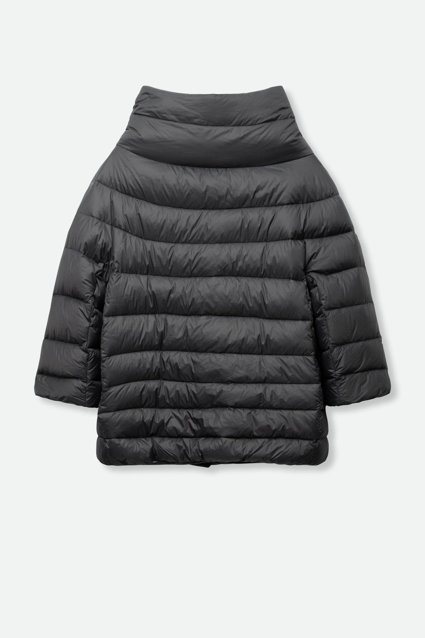 MONTAGE 3/4 SLEEVE FUNNEL NECK JACKET IN GOOSE DOWN - Jarbo