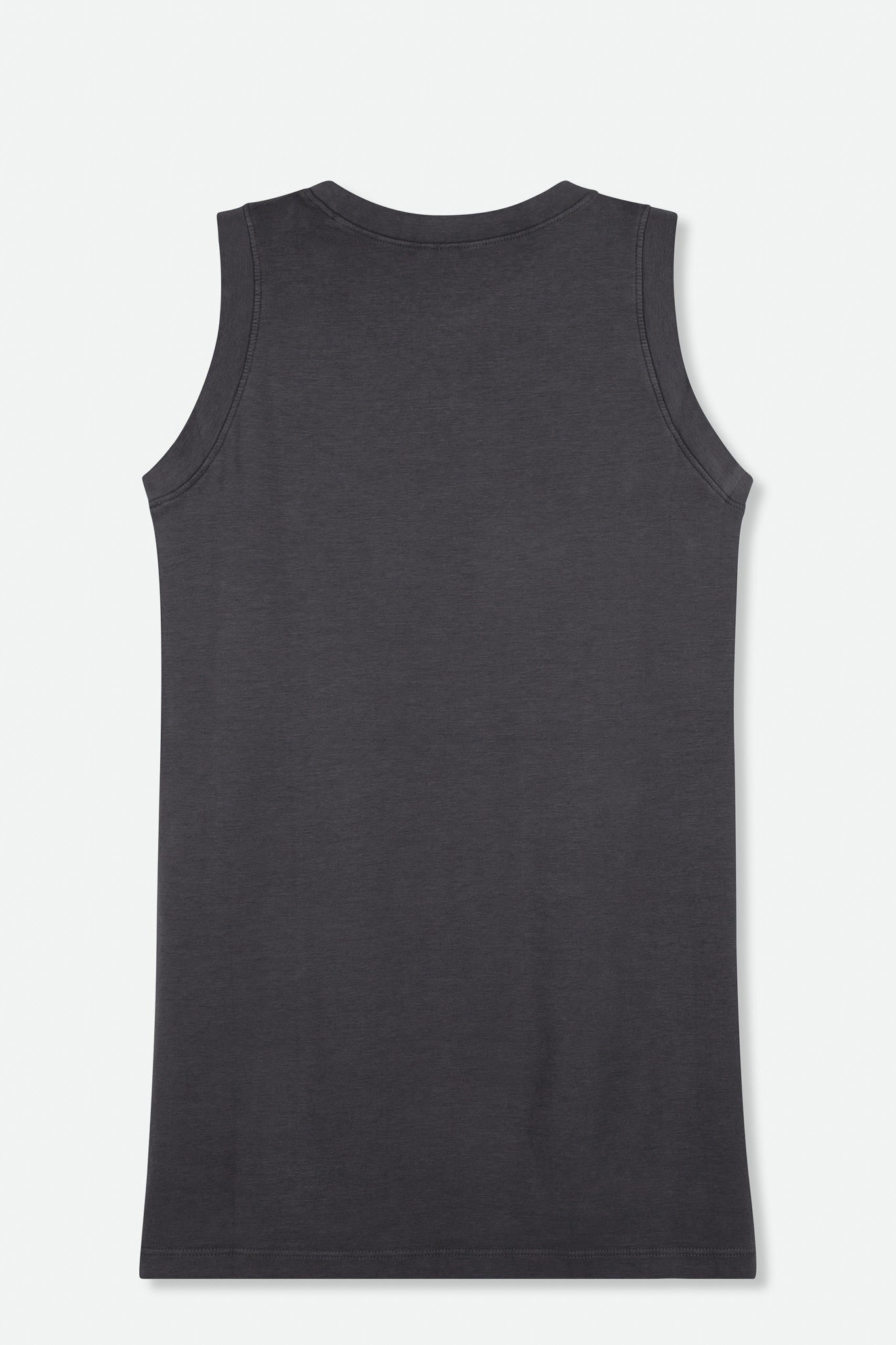 MUSCLE TANK HIGH HIP LENGTH IN PIMA COTTON - Jarbo