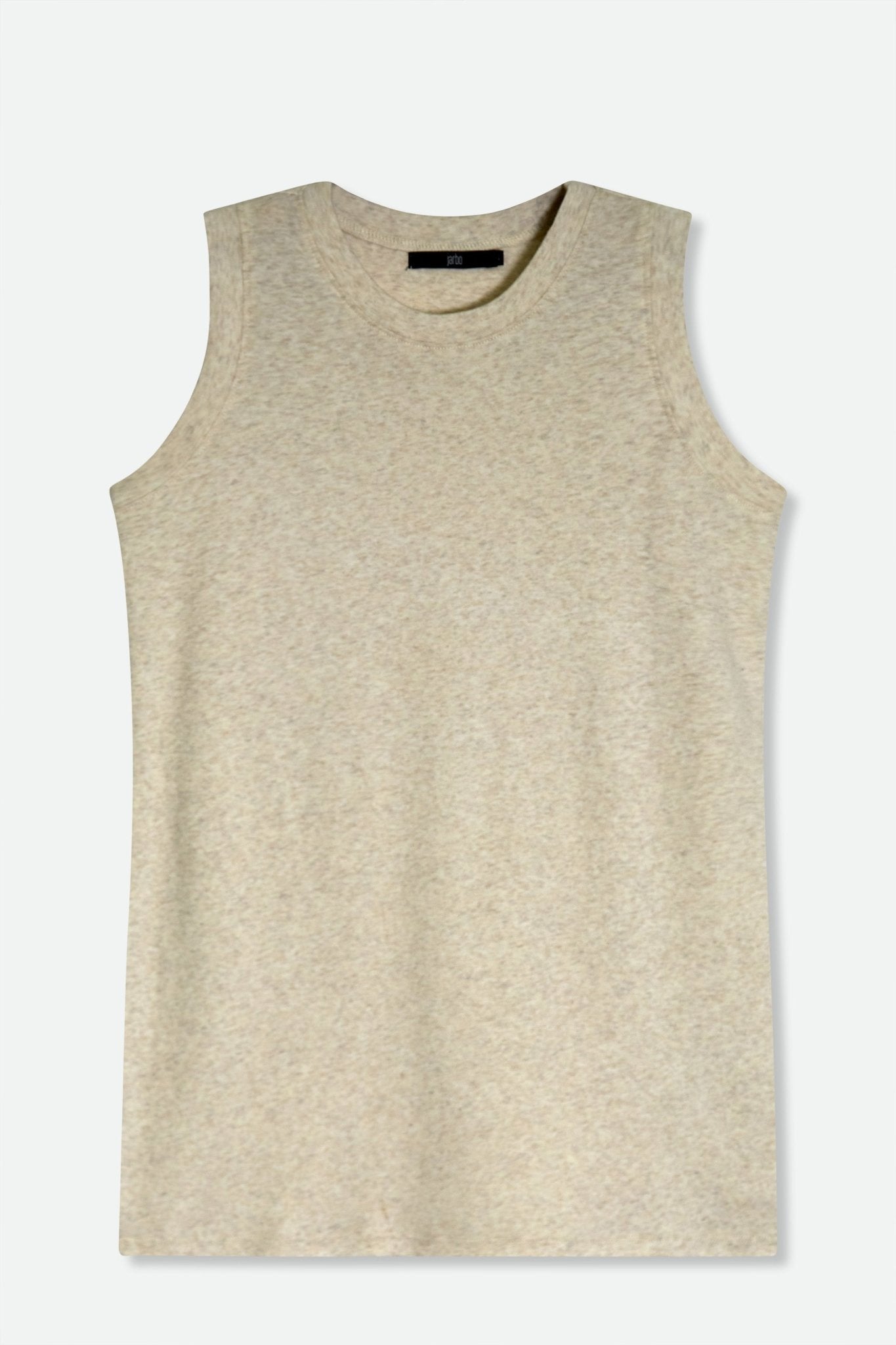 MUSCLE TANK IN HEATHERED PIMA STRETCH - Jarbo