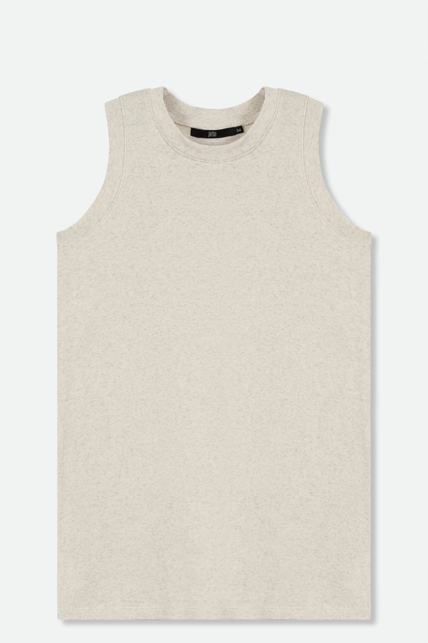 MUSCLE TANK IN HEATHERED PIMA STRETCH - Jarbo