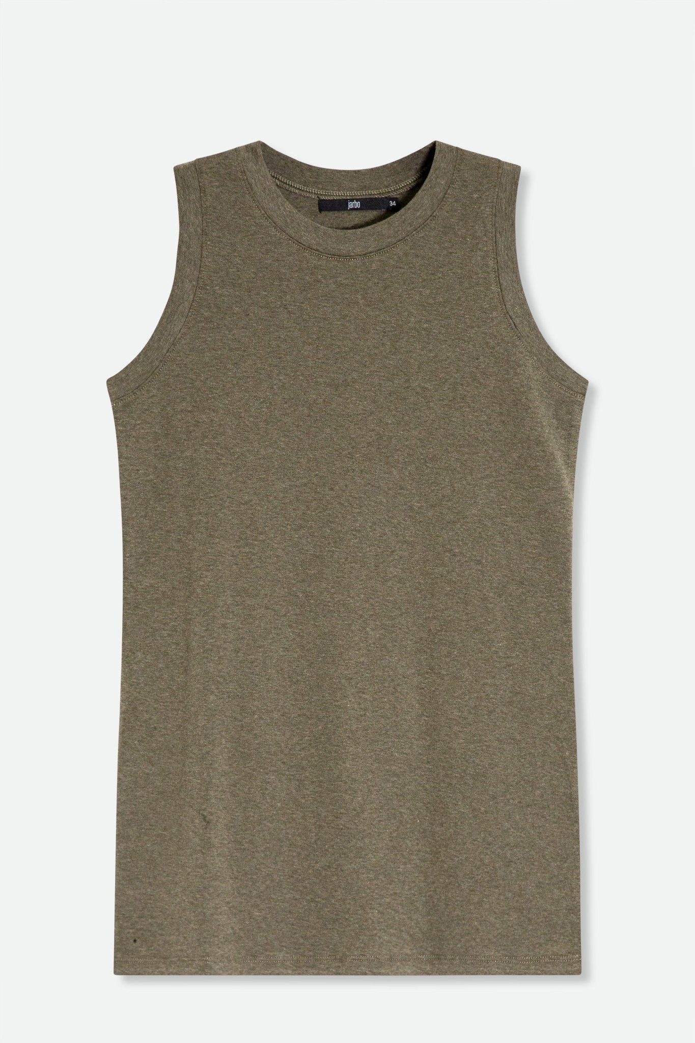 MUSCLE TANK IN HEATHERED PIMA STRETCH - Jarbo
