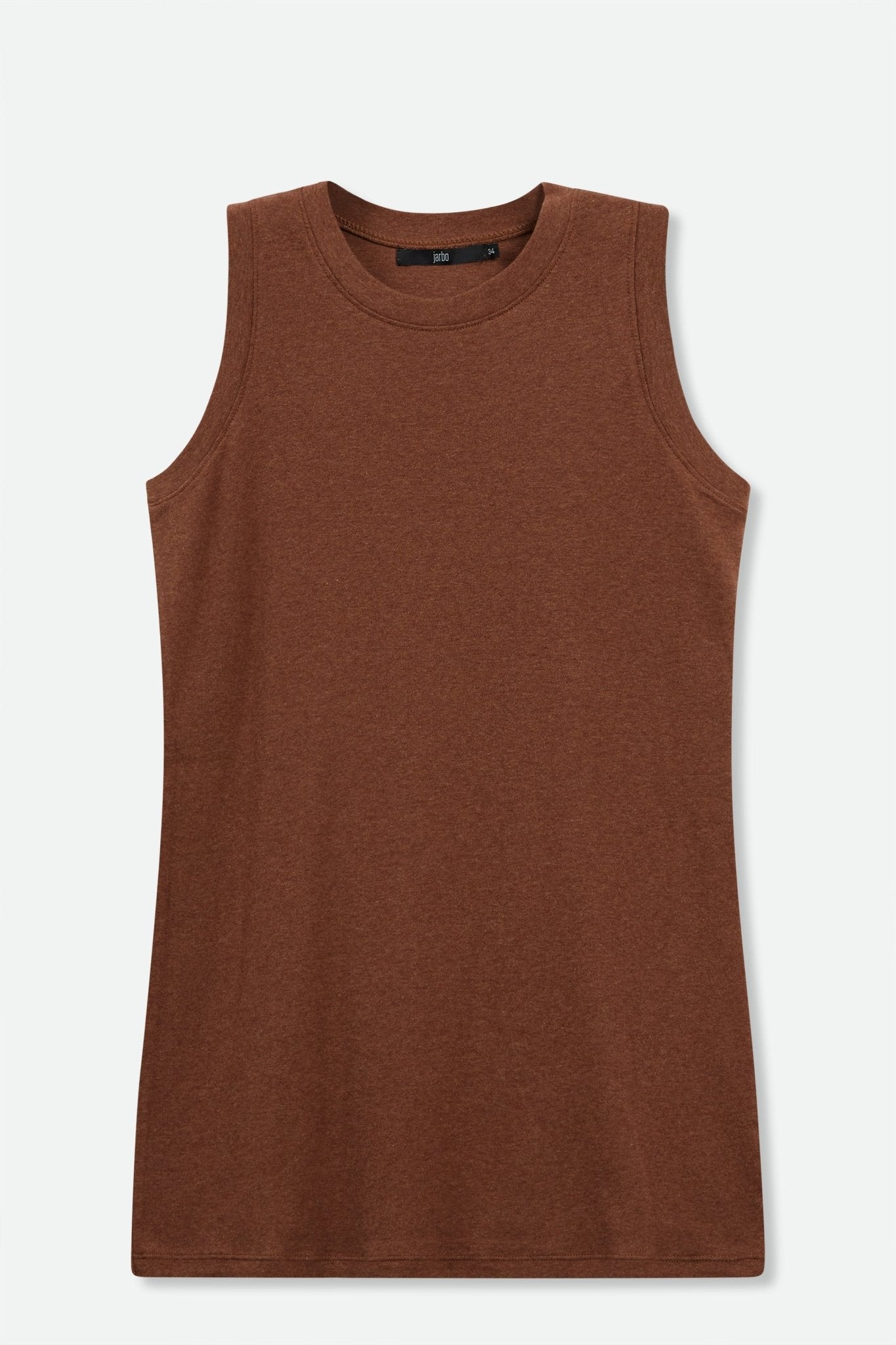 MUSCLE TANK IN HEATHERED PIMA STRETCH - Jarbo