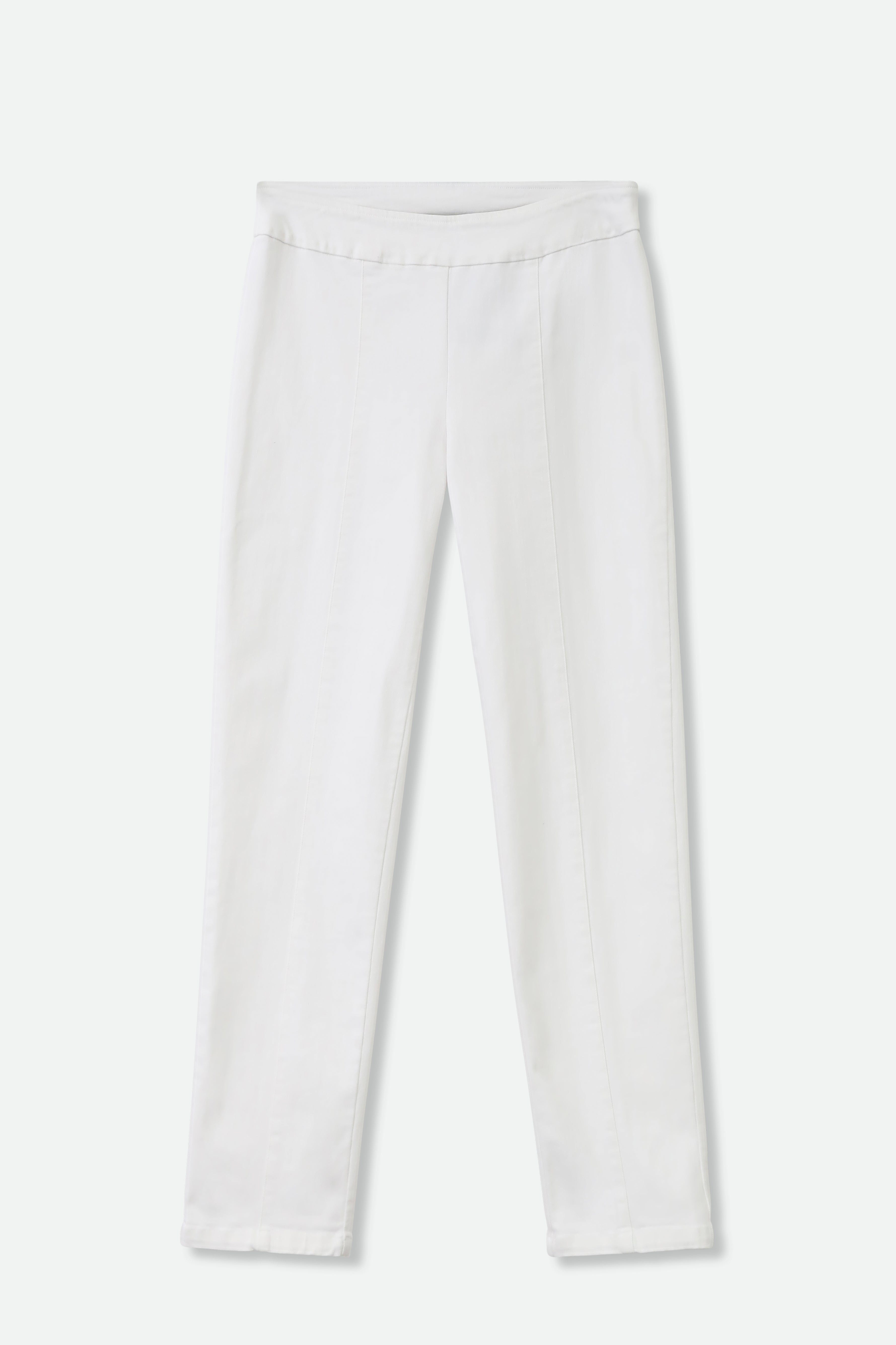 PALLAS BACK SLIT PANT IN GARMENT DYED ITALIAN 4-WAY STRETCH DENIM - Jarbo