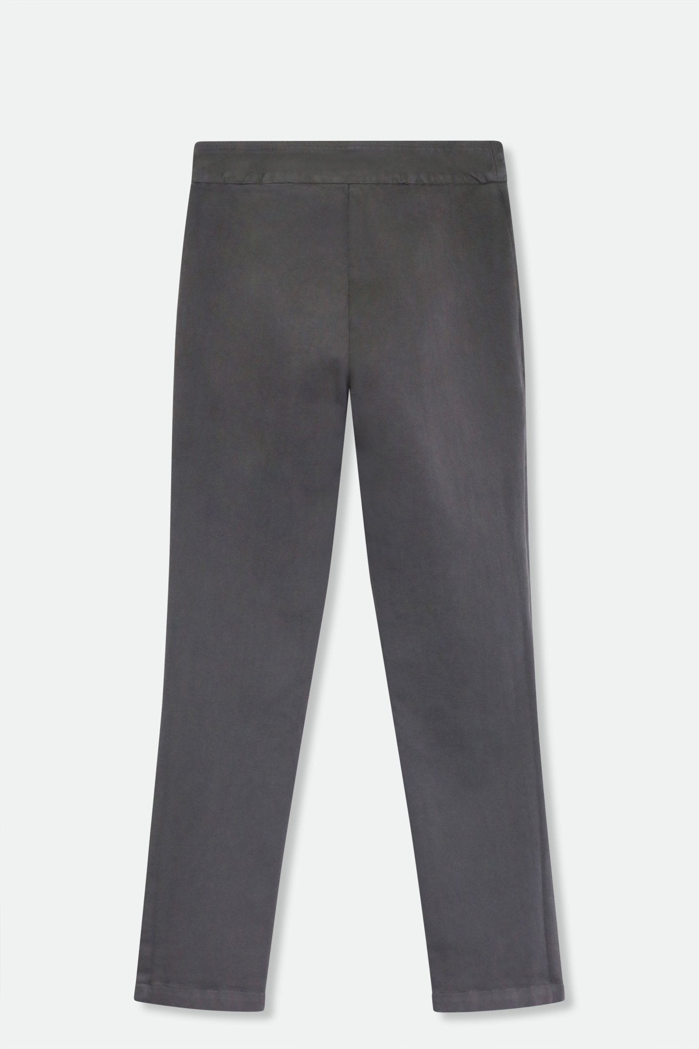 PARIS PANT IN ITALIAN COTTON STRETCH DENIM IN CHARCOAL GREY - Jarbo