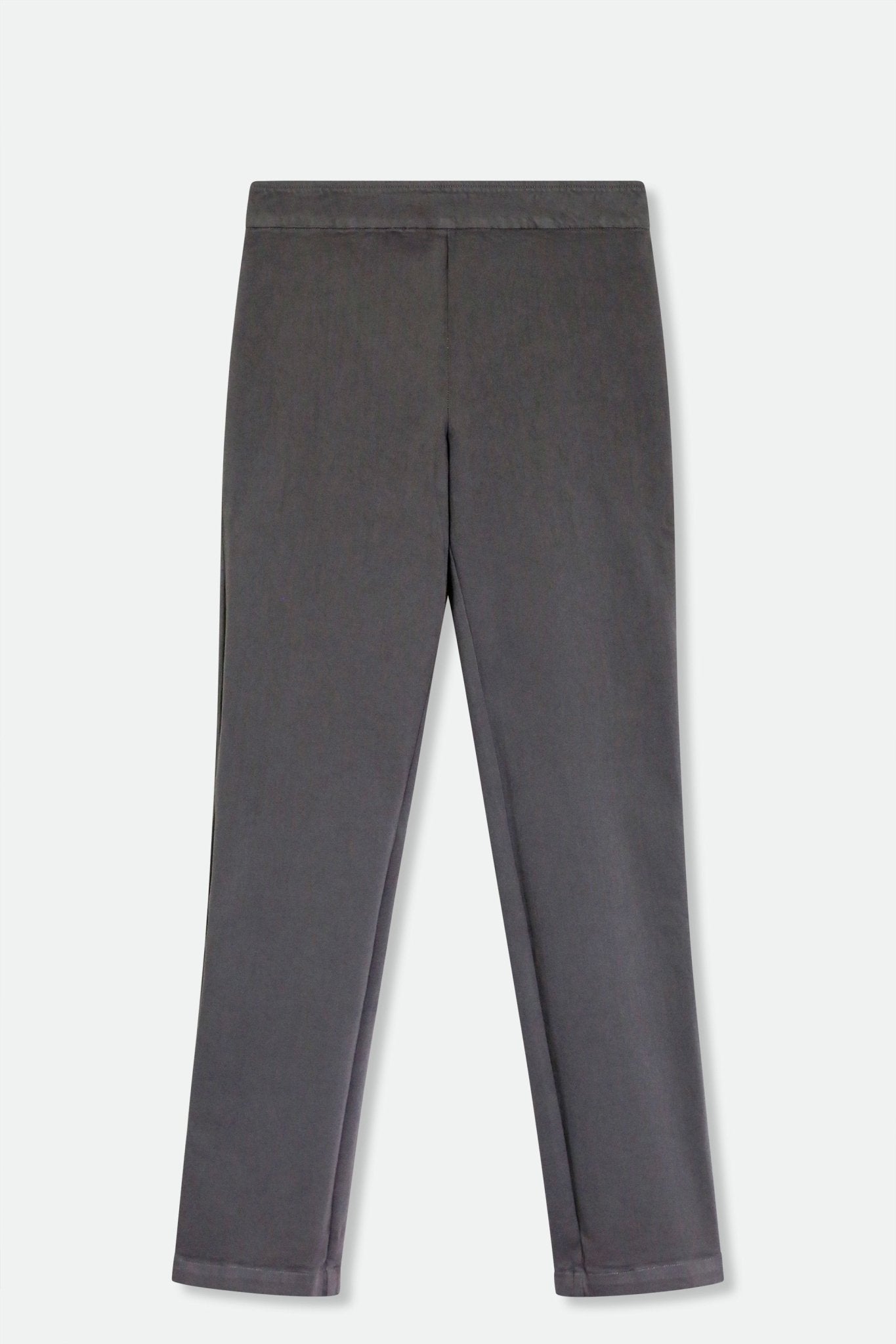 PARIS PANT IN ITALIAN COTTON STRETCH DENIM IN CHARCOAL GREY - Jarbo