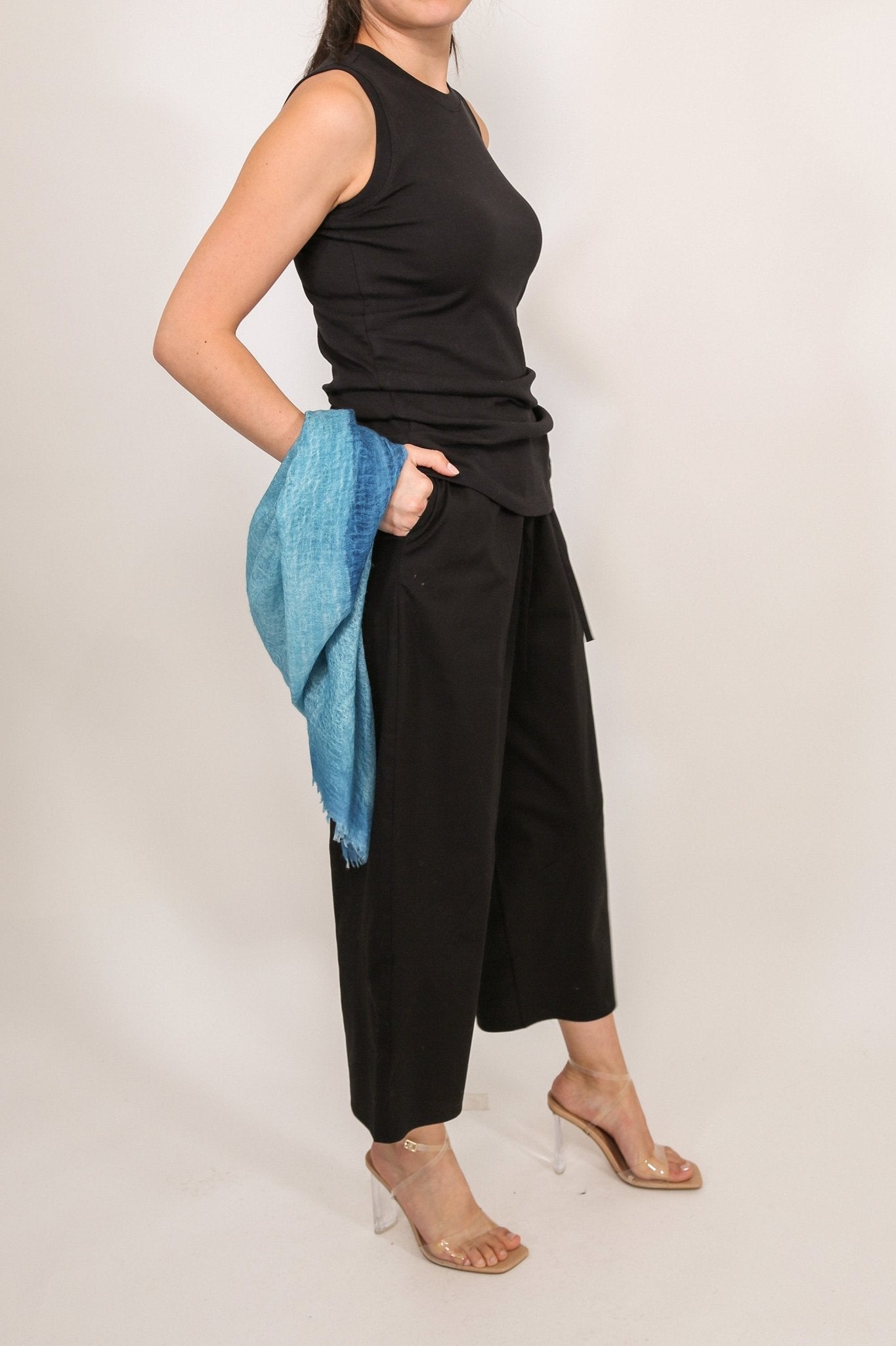 PERCEY CROP PANT IN ITALIAN COTTON - Jarbo