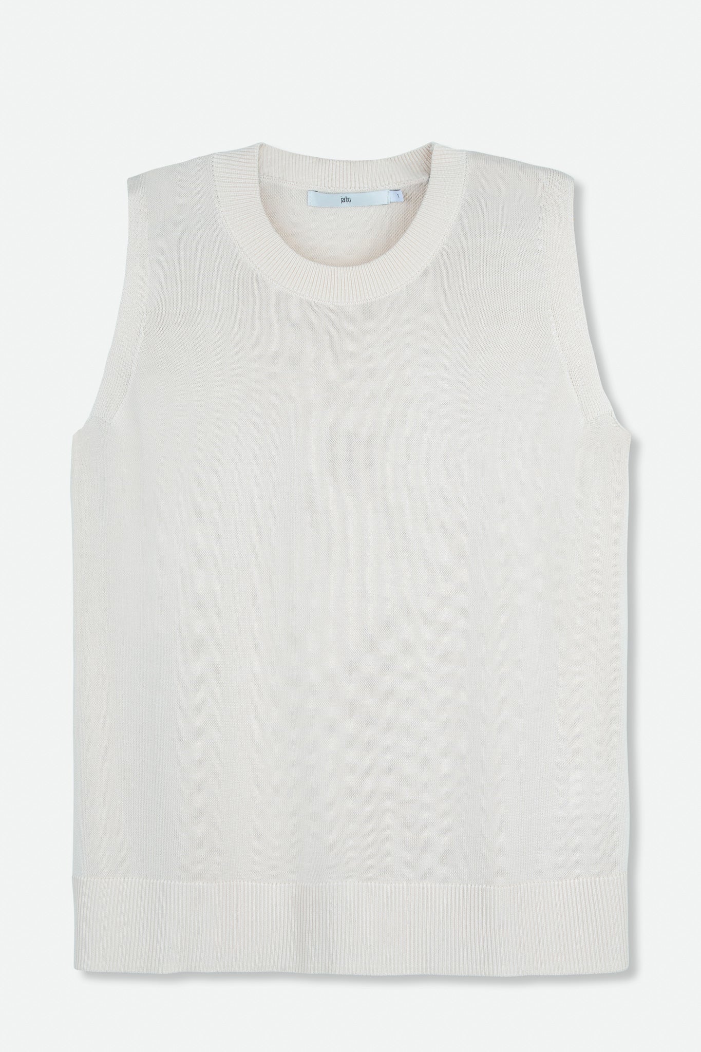 PERI SLEEVELESS TOP IN HIGH TWIST COTTON - Jarbo