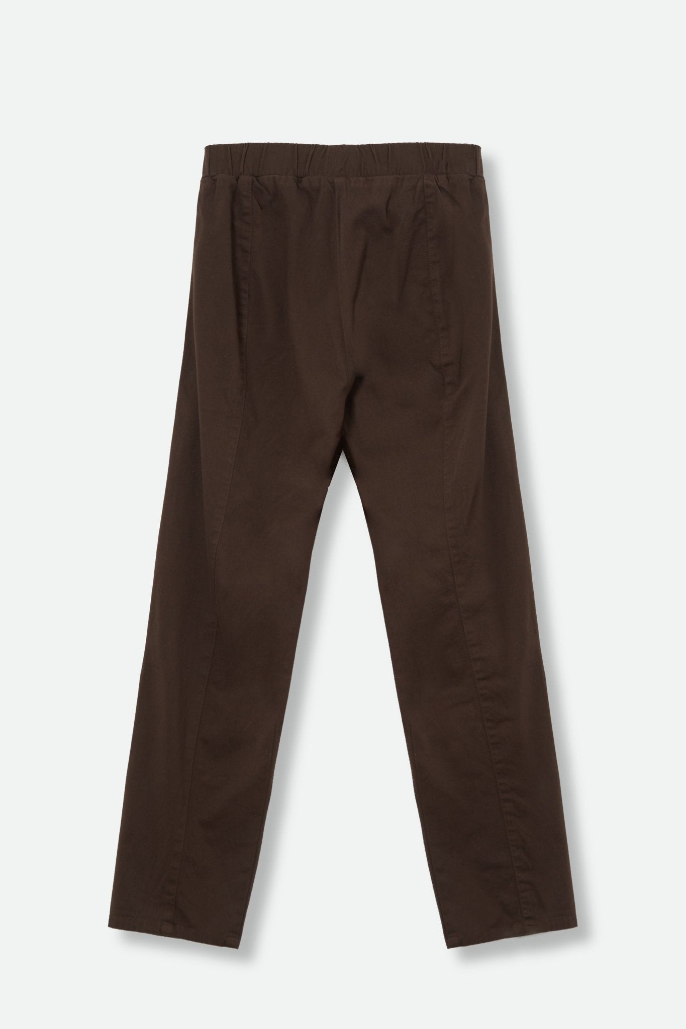 PERRYN PANT IN COTTON STRETCH IN CHOCOLATE BROWN - Jarbo